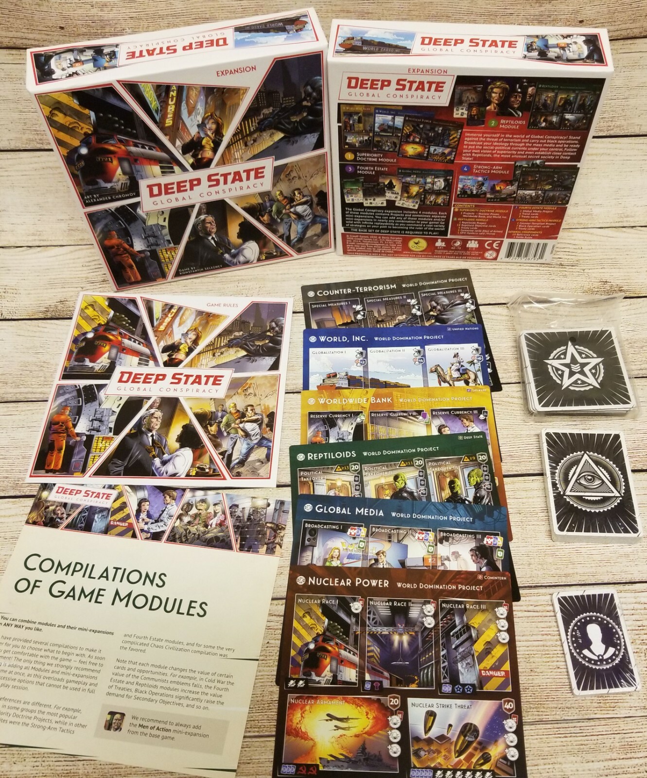 Deep State New World Order Kickstarter 2020 ALL-IN by CrowD Games SEALED