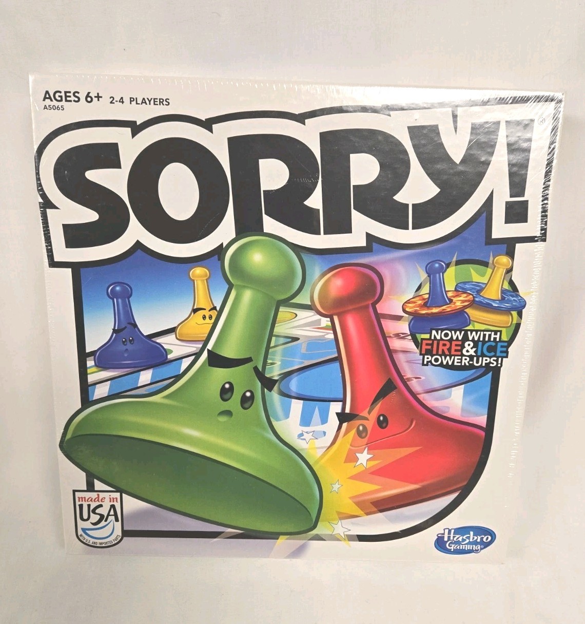 Hasbro Sorry! Fire And Ice Family 2013 Board Game A5065 2-4 Players Ages 6+ USA