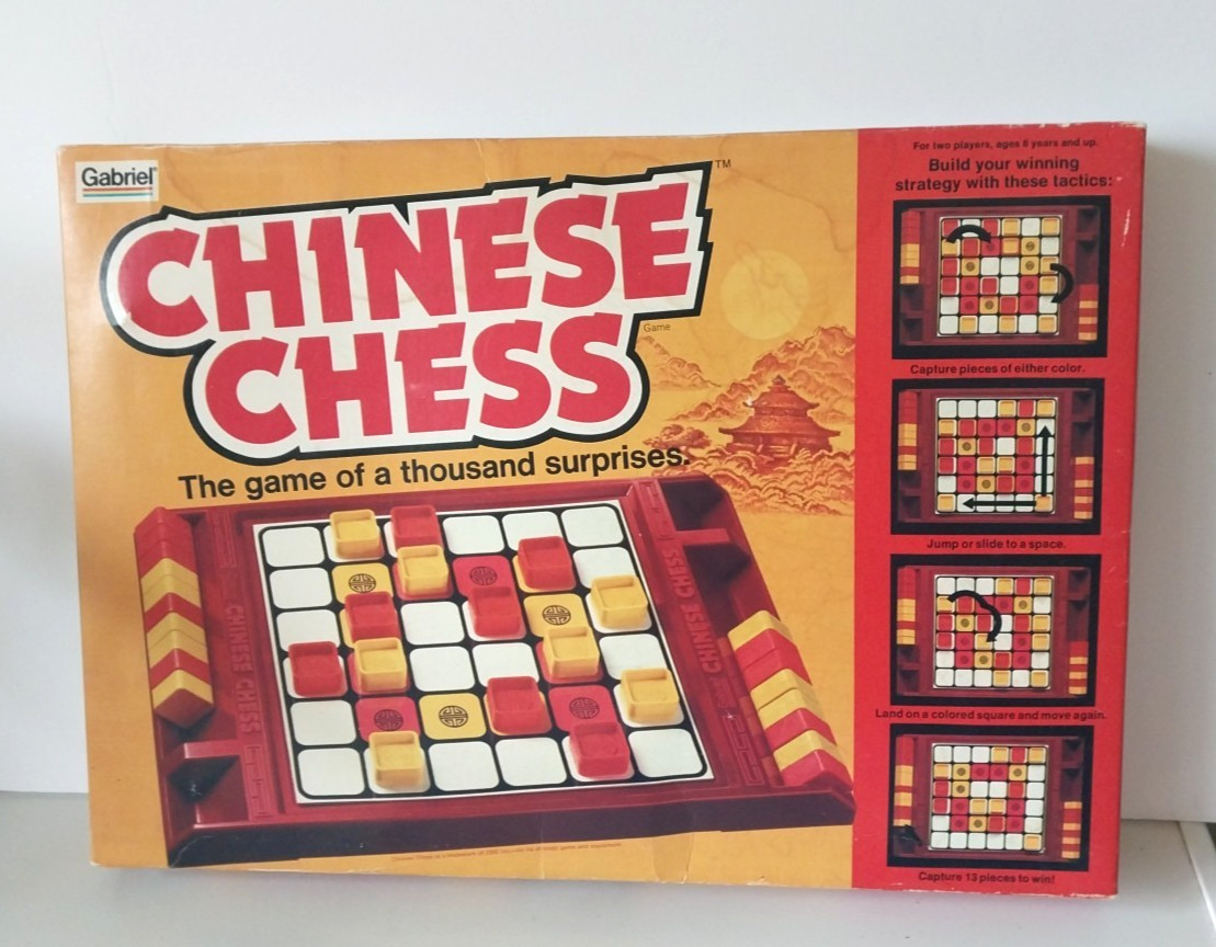 CHINESE CHESS – Vintage 1981 Gabriel Board Game – Complete Game 8+