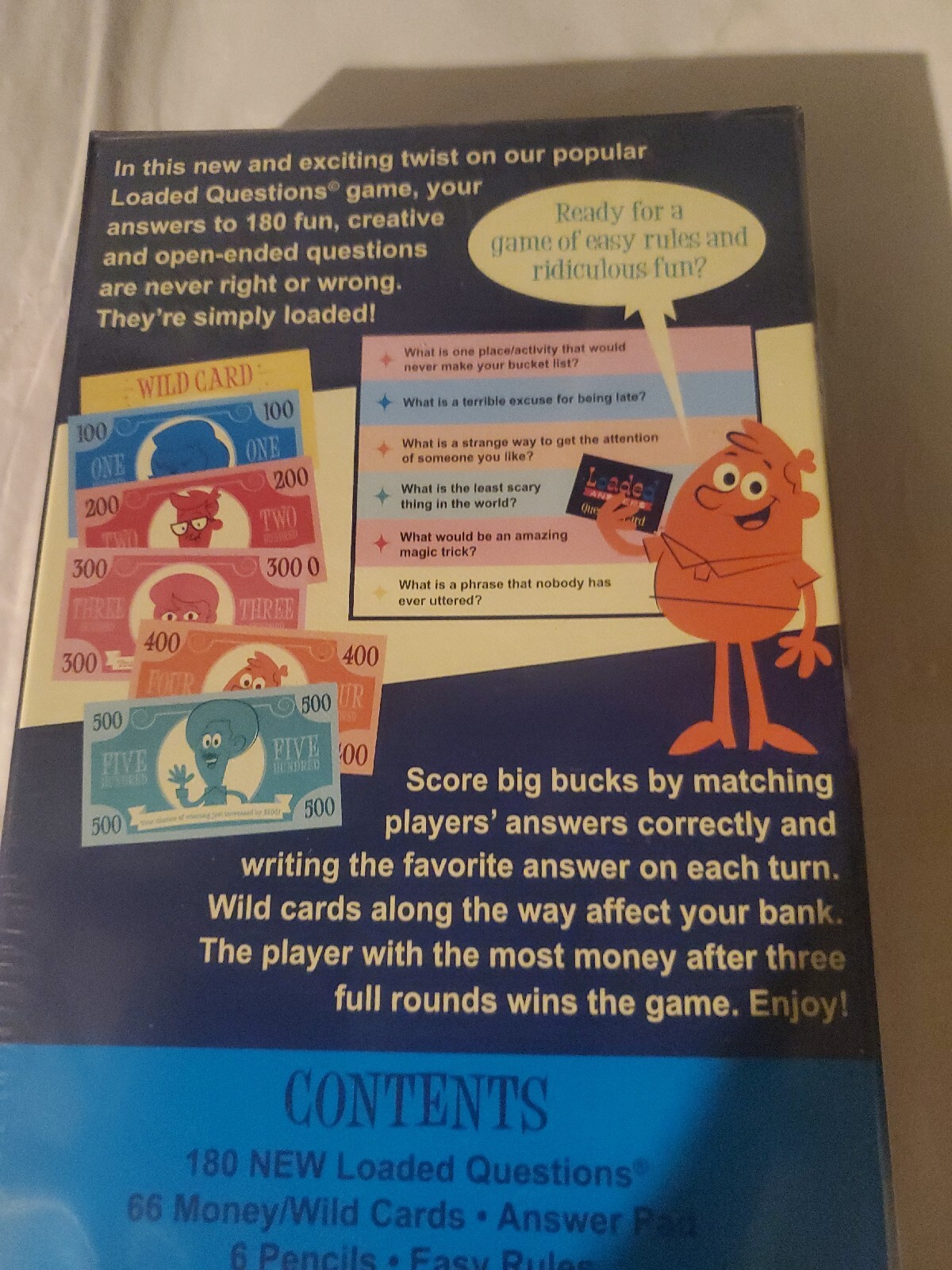 New Loaded Answers Party Card Game Where Funny Meets Money Ages 12+ 4-6 Players