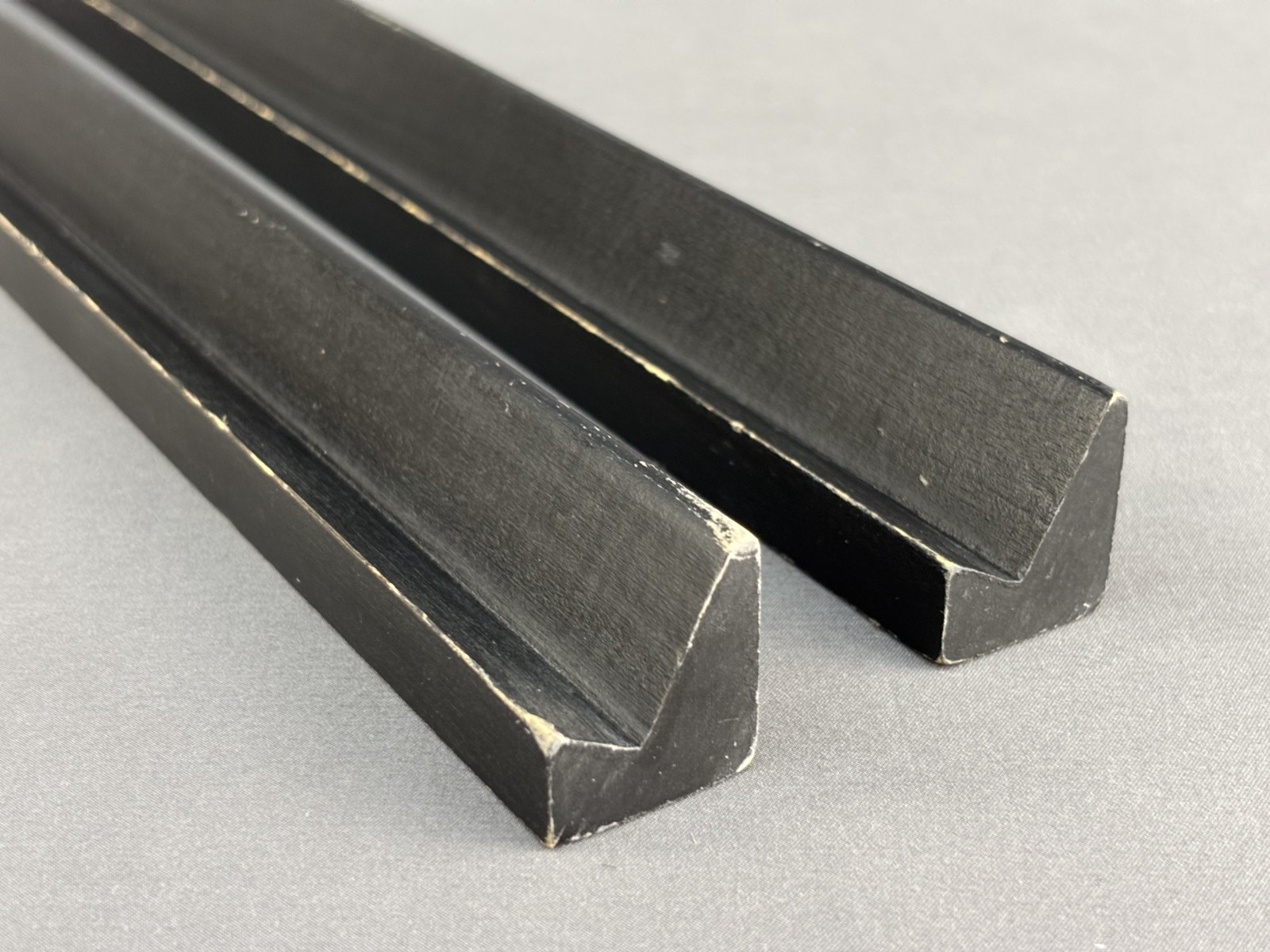 Lot of 4 – Vintage Elco 16″ Traditional Mahjong Wood Tile Racks, Black (15H)