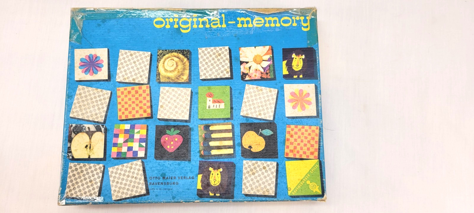 Vtg 1960s “Original Memory” board game produced by Ravensburger in West Germany.