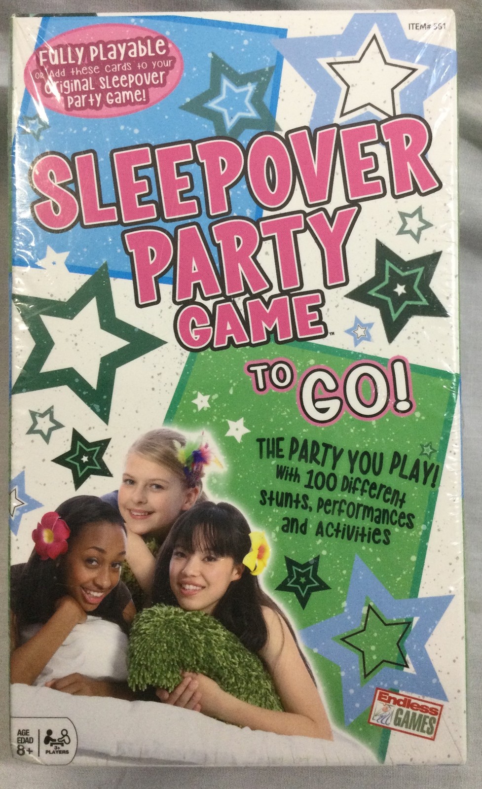 Sleepover Party Game To Go! Fun Girls Night Game with 100 Activities! New Sealed
