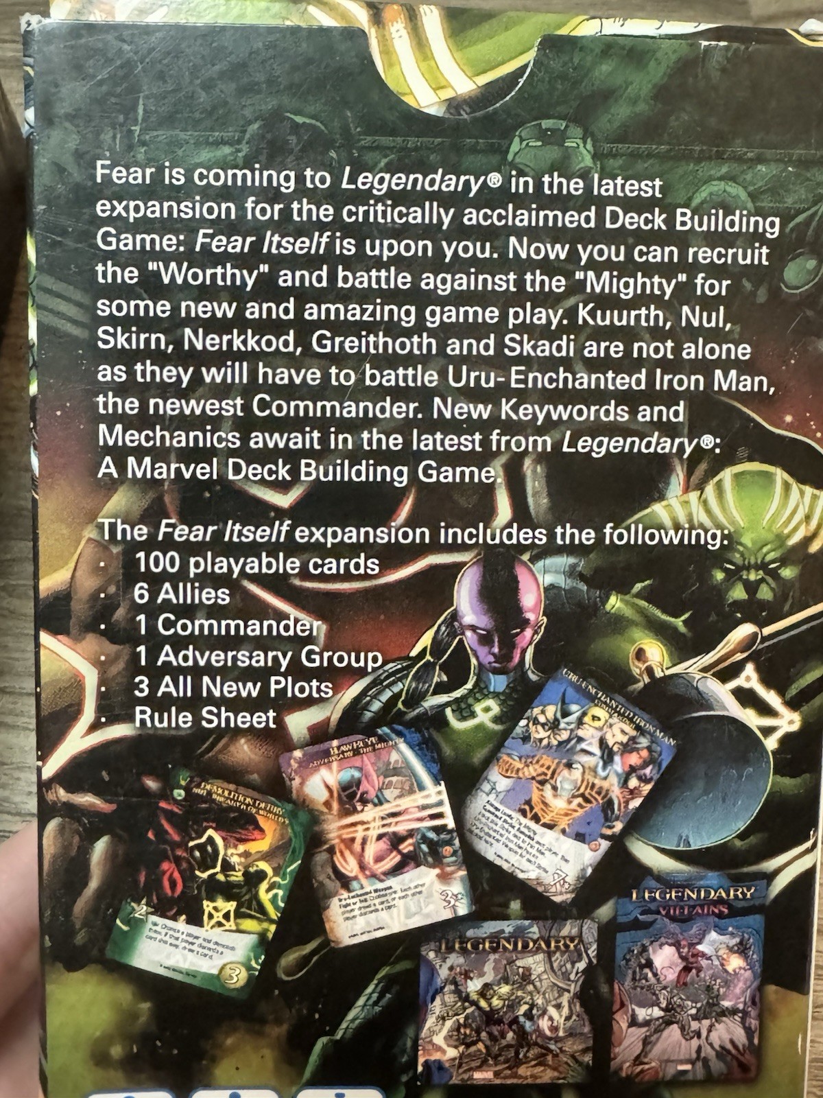 Marvel Legendary Expansion Bundle – Dark City & Fear Itself 100% Complete 1st Ed