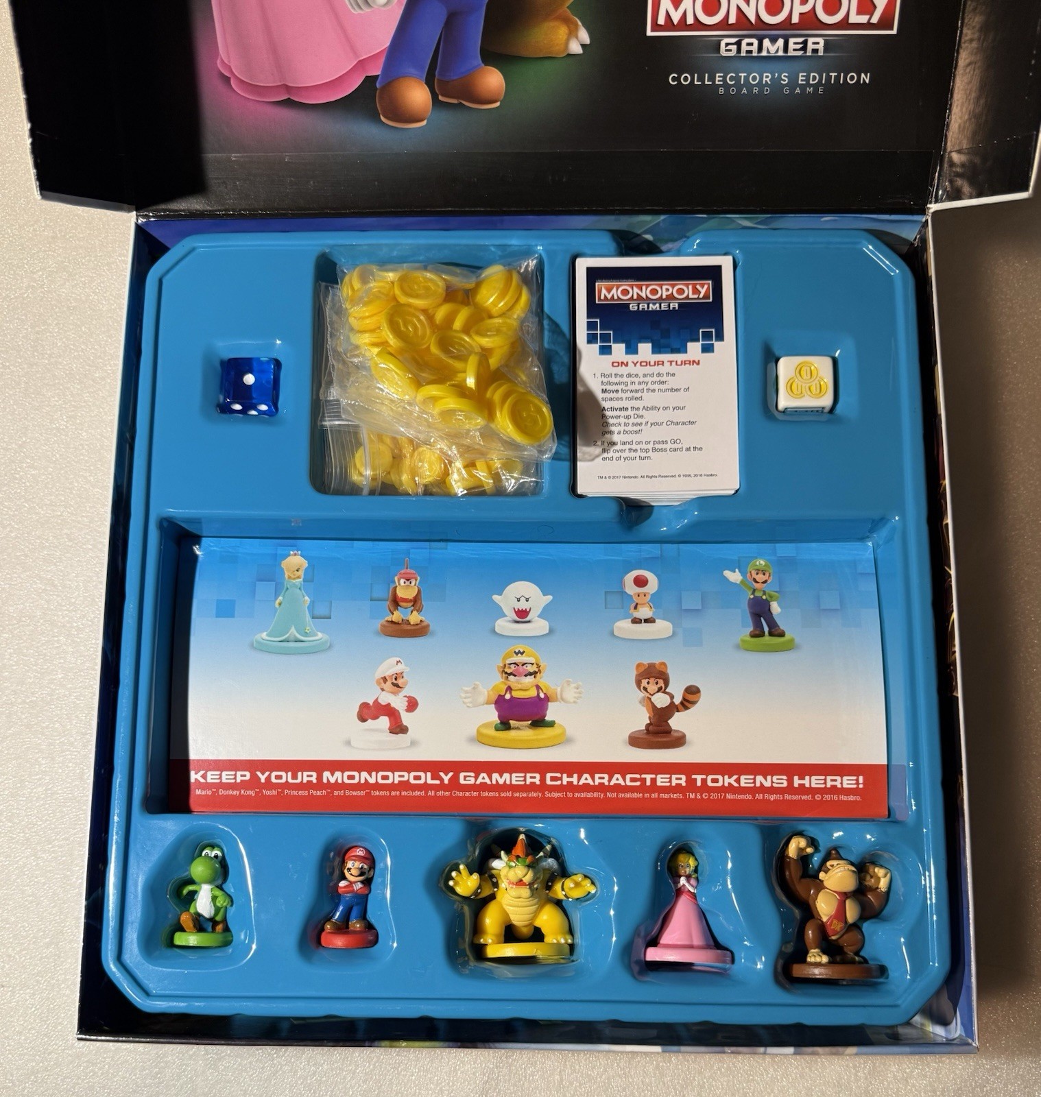 Mario Bros Nintendo Monopoly Gamer Collector’s Edition Board Game Toad Included