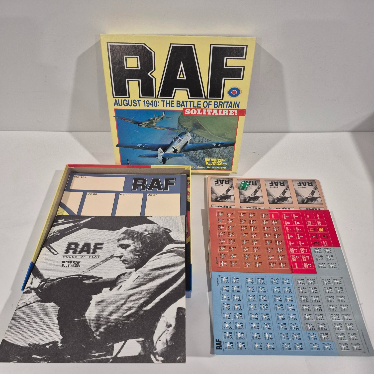 West End Games RAF August 1940: The Battle of Britain Vintage Board Game