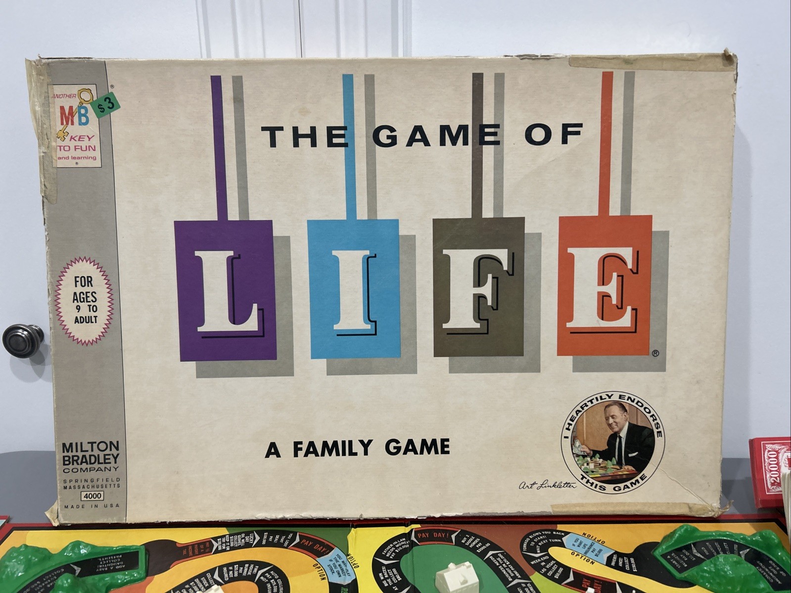 Vintage The Game of Life 1960 board game Milton Bradley Made In USA Complete
