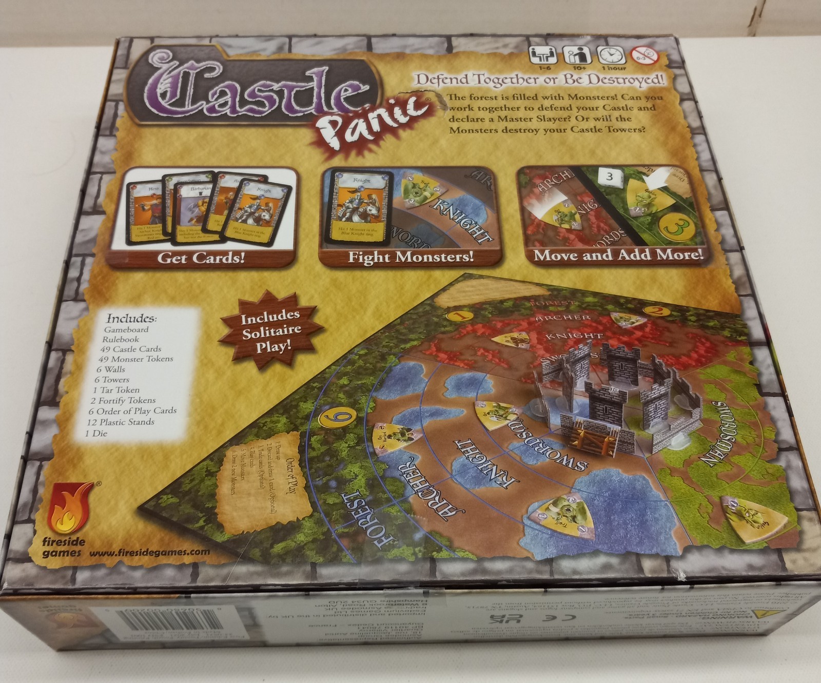 Castle Panic Board Game Fireside Games 2011 – 100% COMPLETE