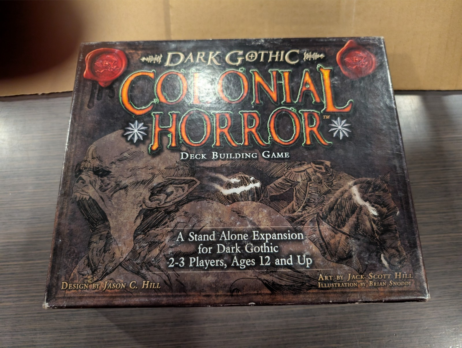 Dark Gothic Deck Building Game w/ Colonial Horror Exp Flying Frog Board Complete