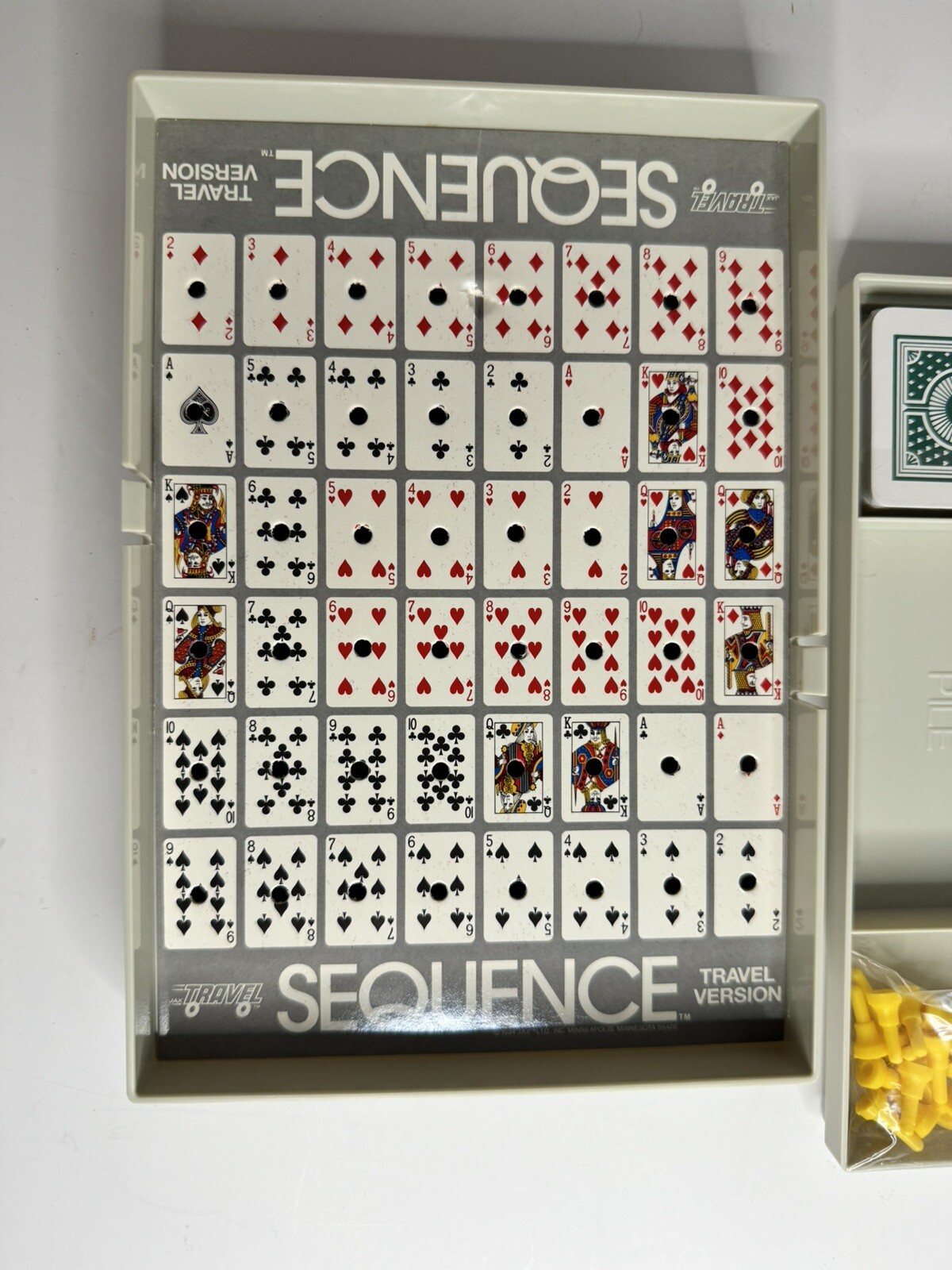 1994 Sequence Strategy Game Travel Edition By Jax – Ages 7 to Adult – Complete
