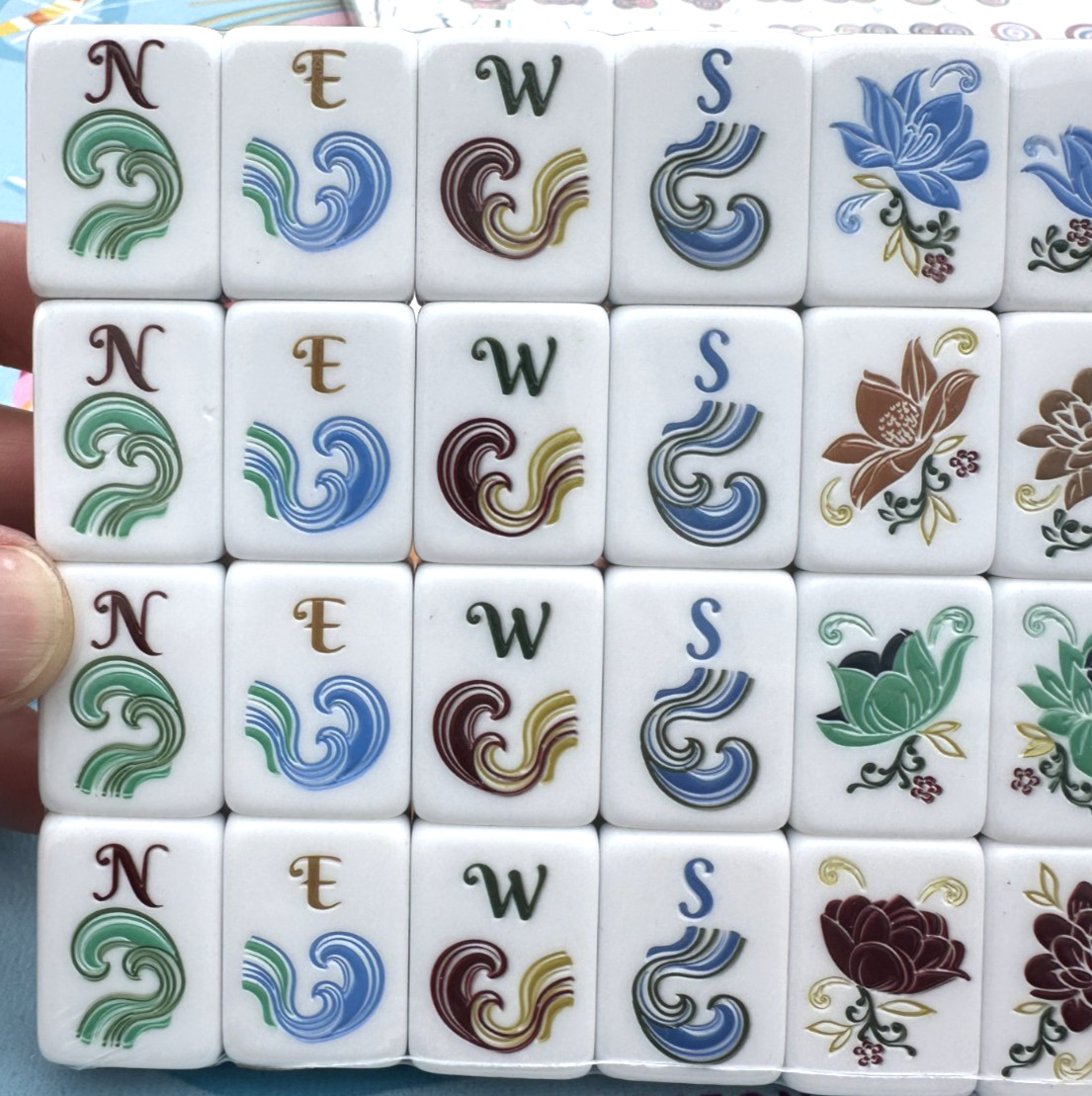 SIERRA 4 Layer Acrylic Mahjong Tiles Full American Set 160 Tiles US SELLER! NEW!