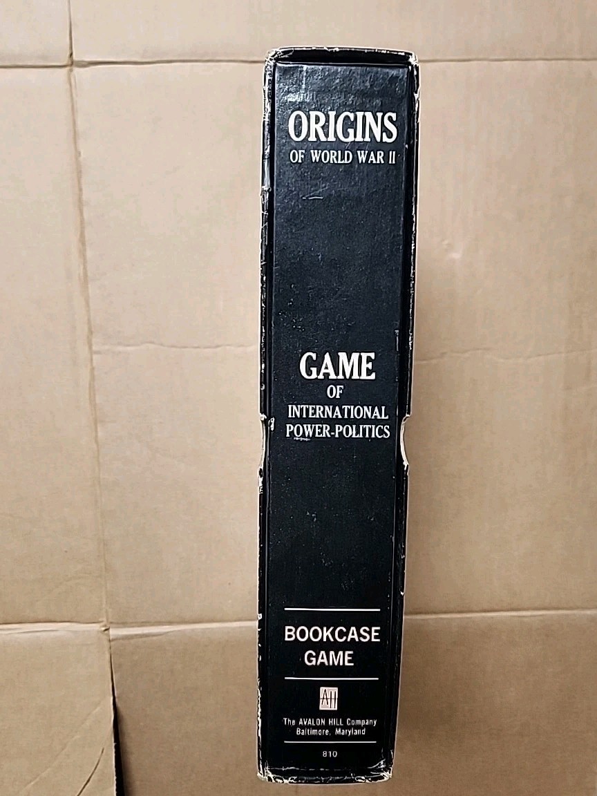 Unpunched Origins of World War II 2 Board Game Vintage Avalon Hill Bookcase Game