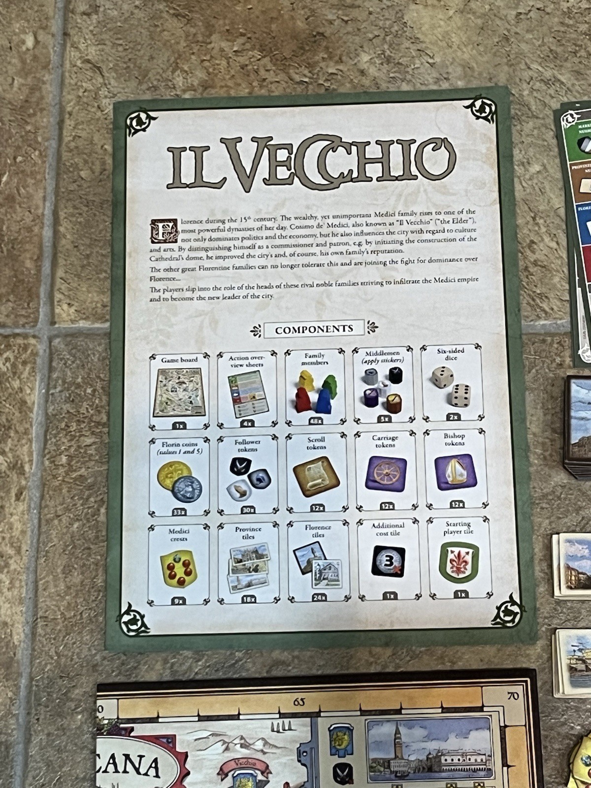 TMG IL Vecchio Medieval Strategy Board Game Complete 2+ Players 10+ 2012