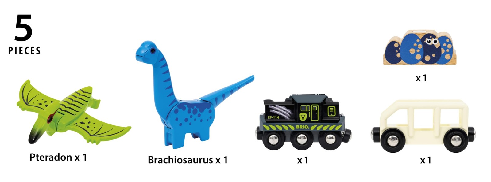 Toy Train Battery Powered Dinosaur BRIO World Model 36096 Kids Age 3+ Aged Years