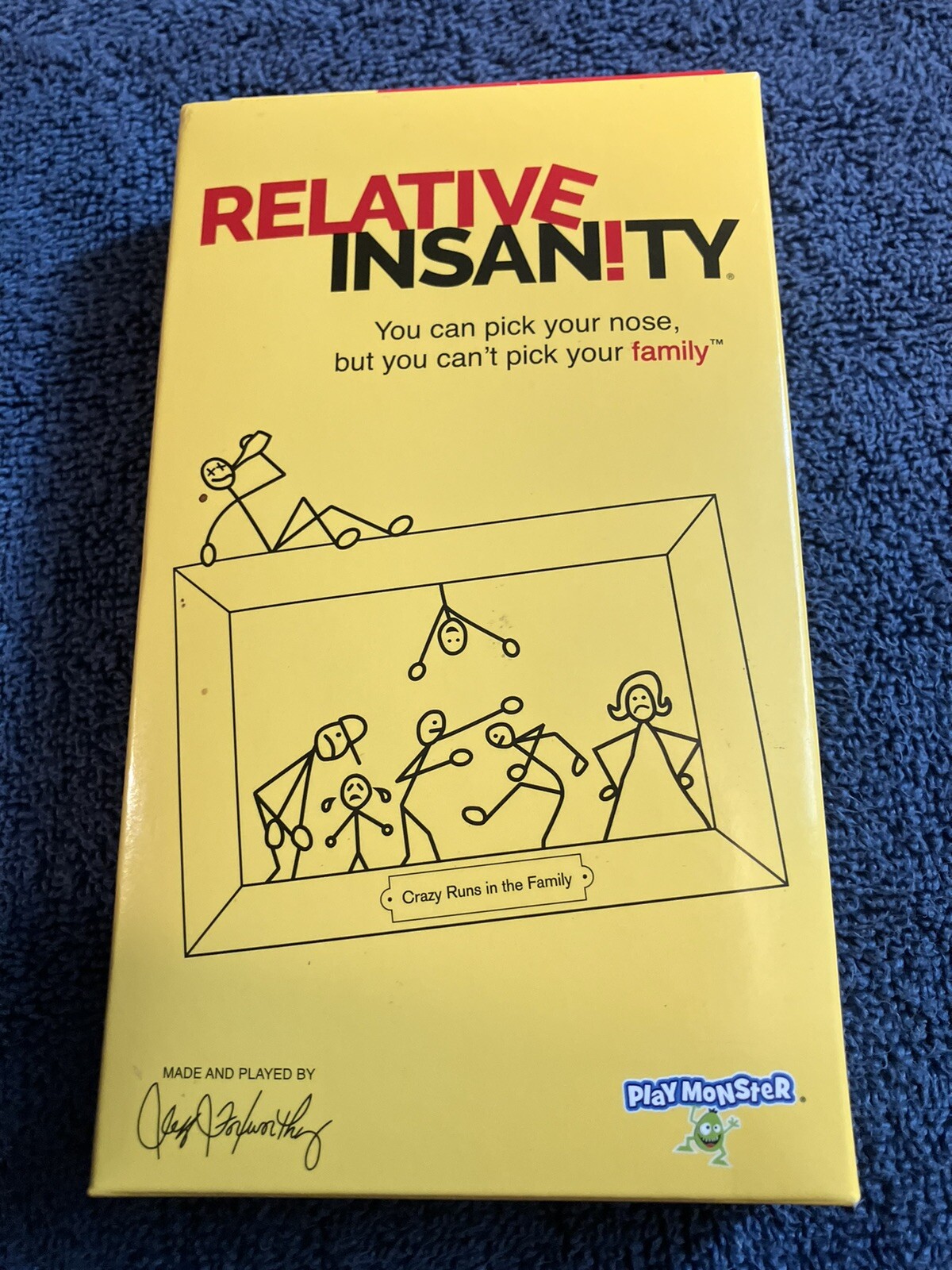 Relative Insanity Multiplayer Card Game Ages 14+ Plus expansion pack.