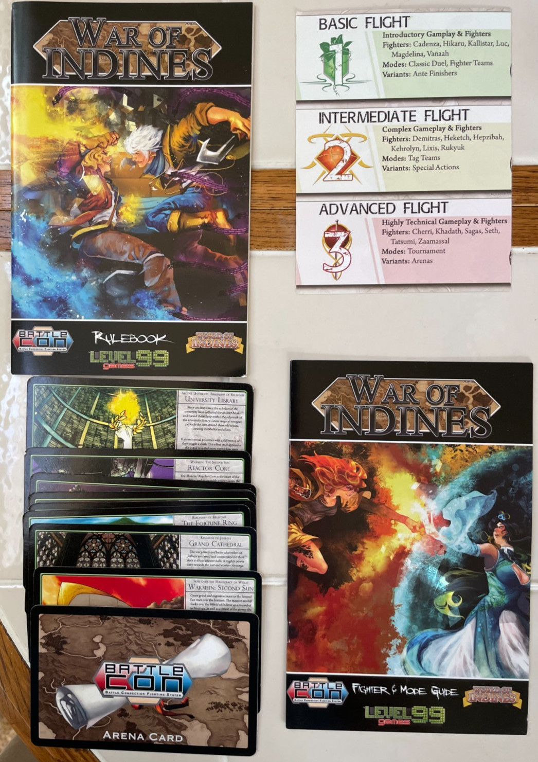 War of Indines: Dueling Card Game – Battle Con Level 99 – 2014 Complete – VG+