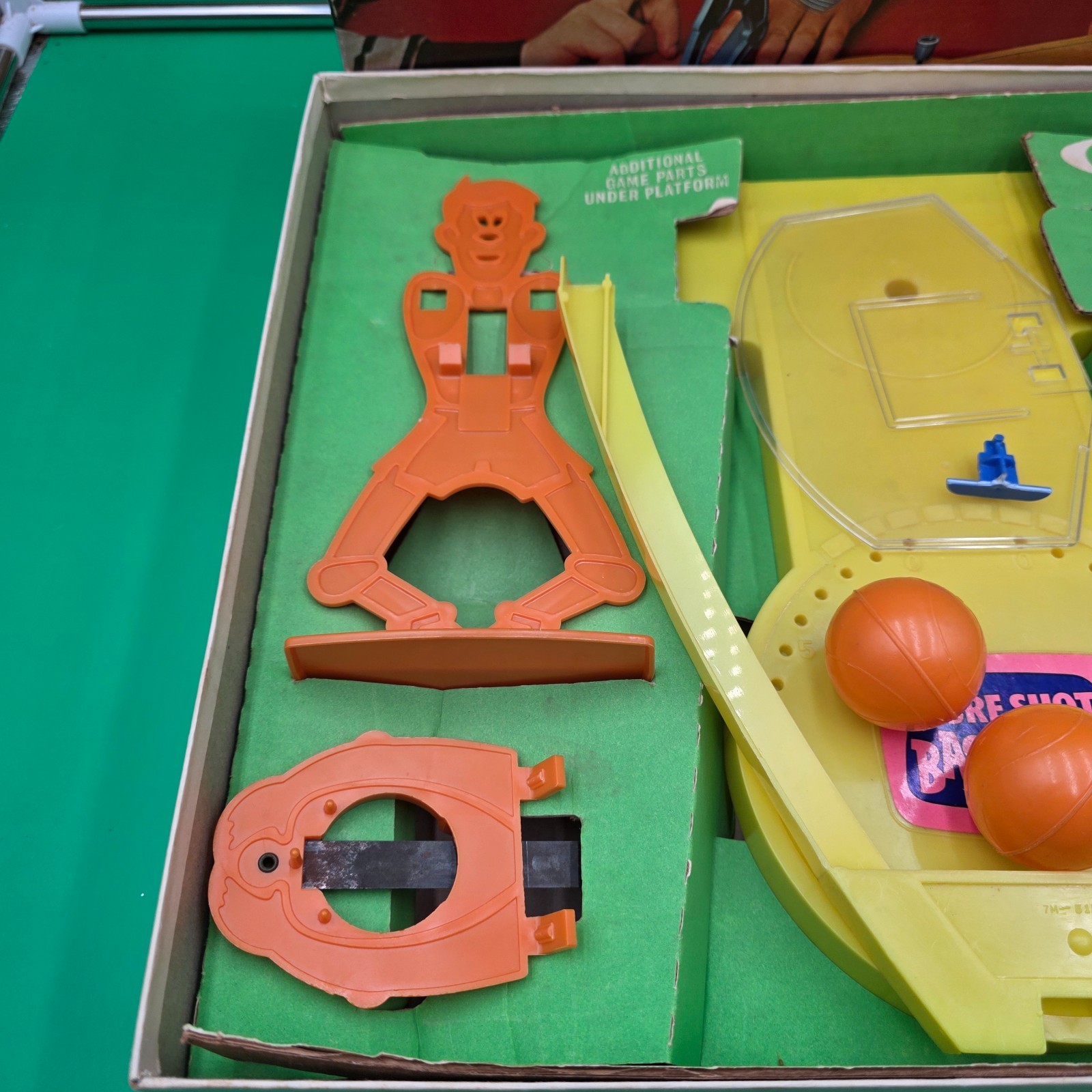 Vintage 1970s Sure Shot Basketball Game by Ideal Complete w Original Box