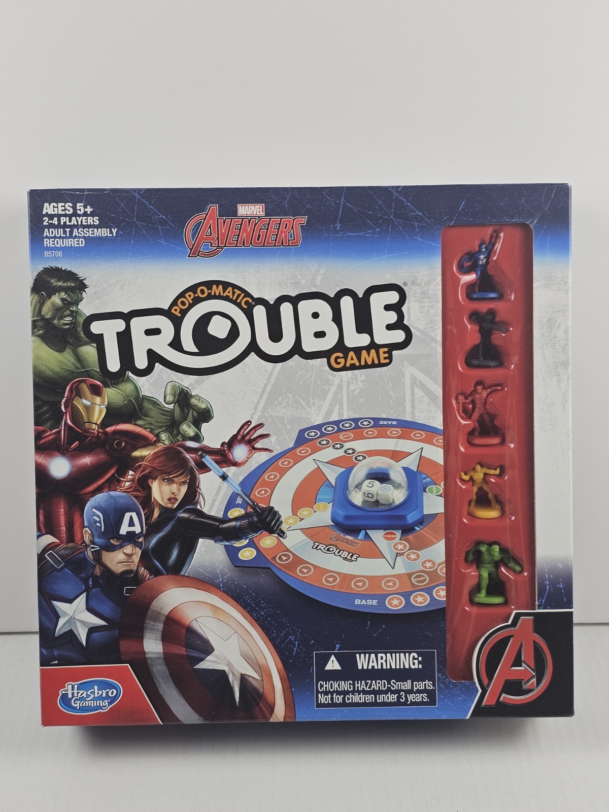 Marvel Avengers TROUBLE Board game by Hasbro Gaming COMPLETE All Pieces & Parts