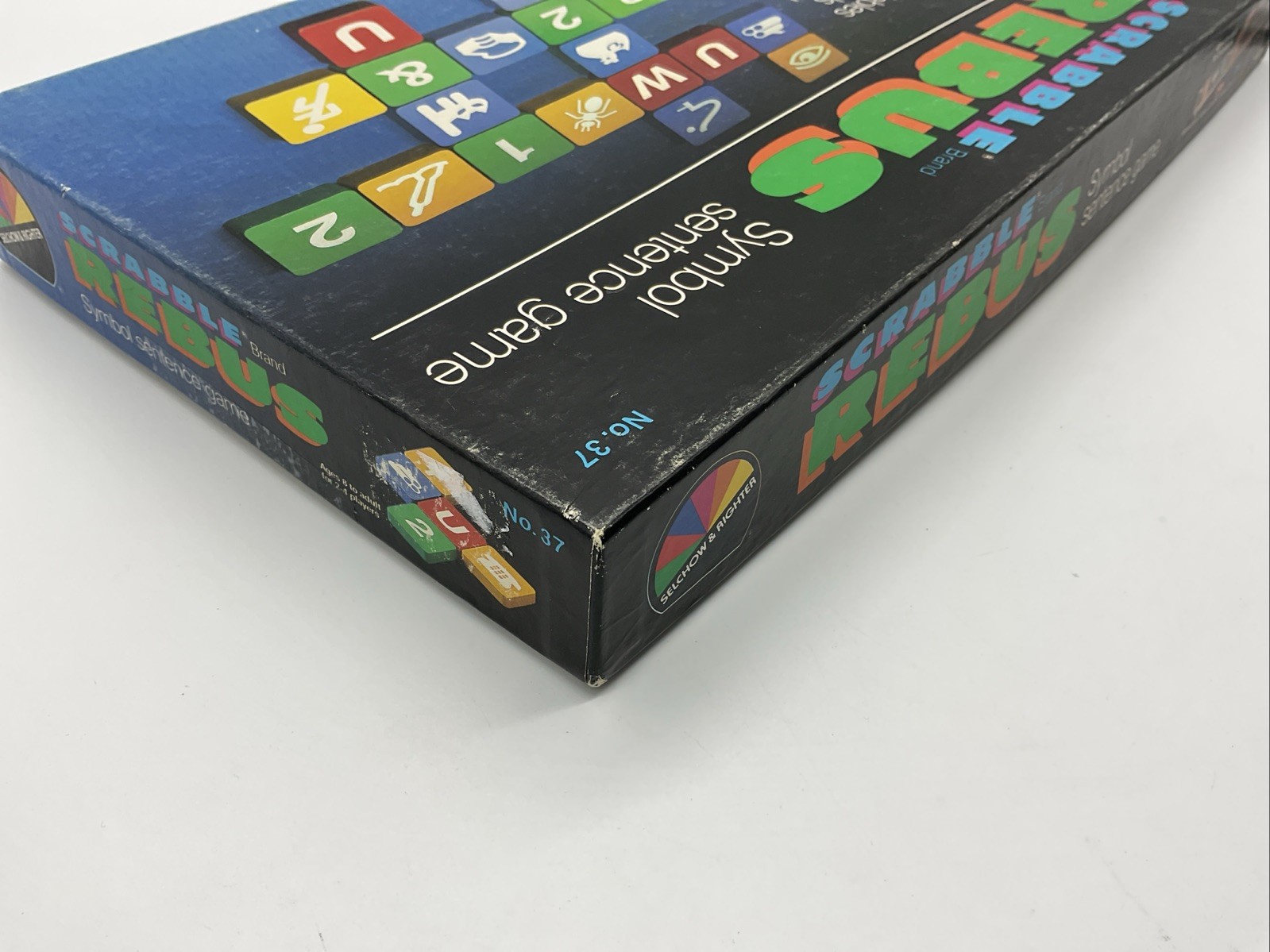 Scrabble REBUS Selchow & Righter Vintage 1986 Tile Board Game Complete in Box