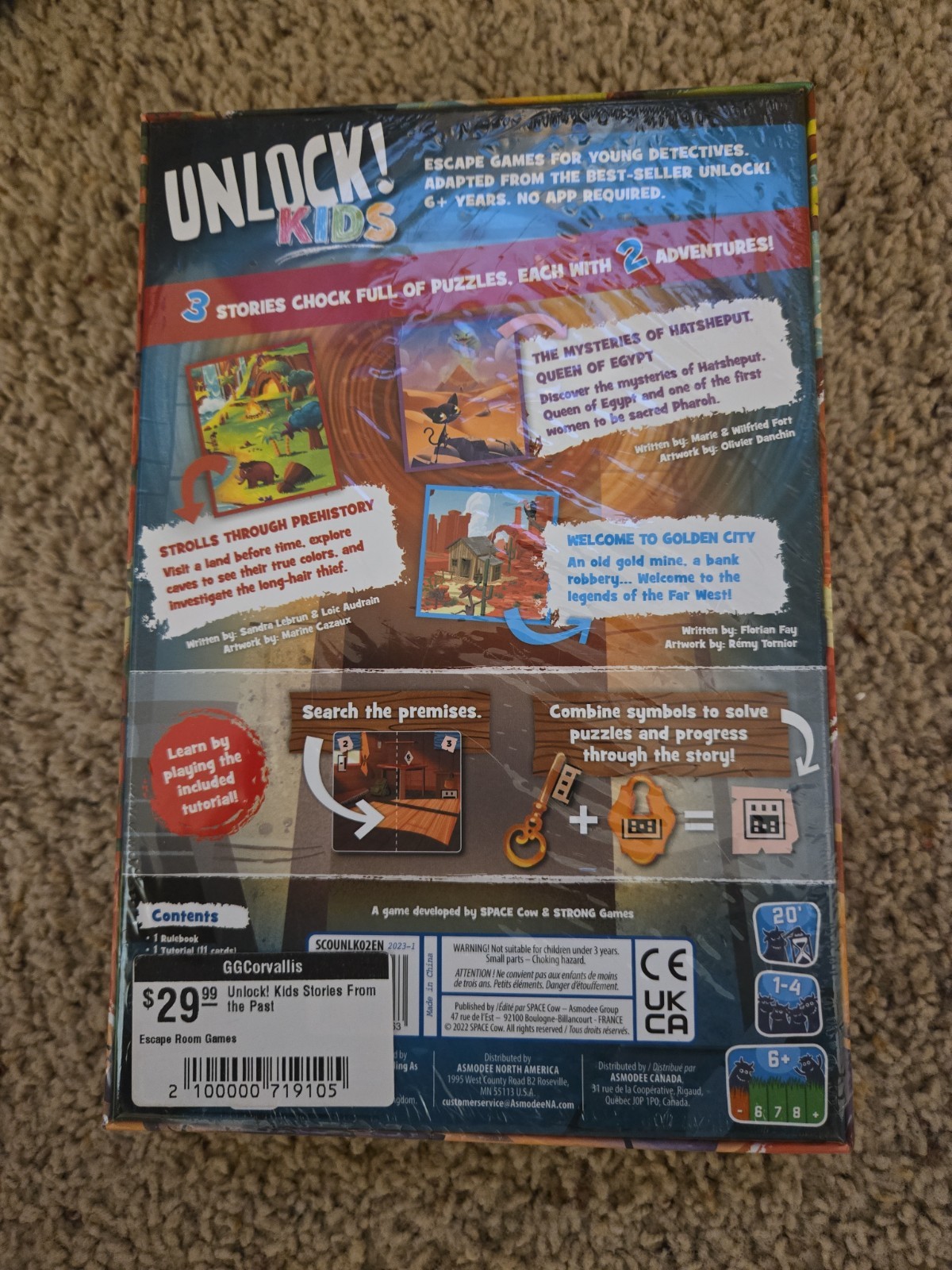 Unlock! Kids Stories From The Past The Escape Game 6+ 1 To 4 Cooperative Family