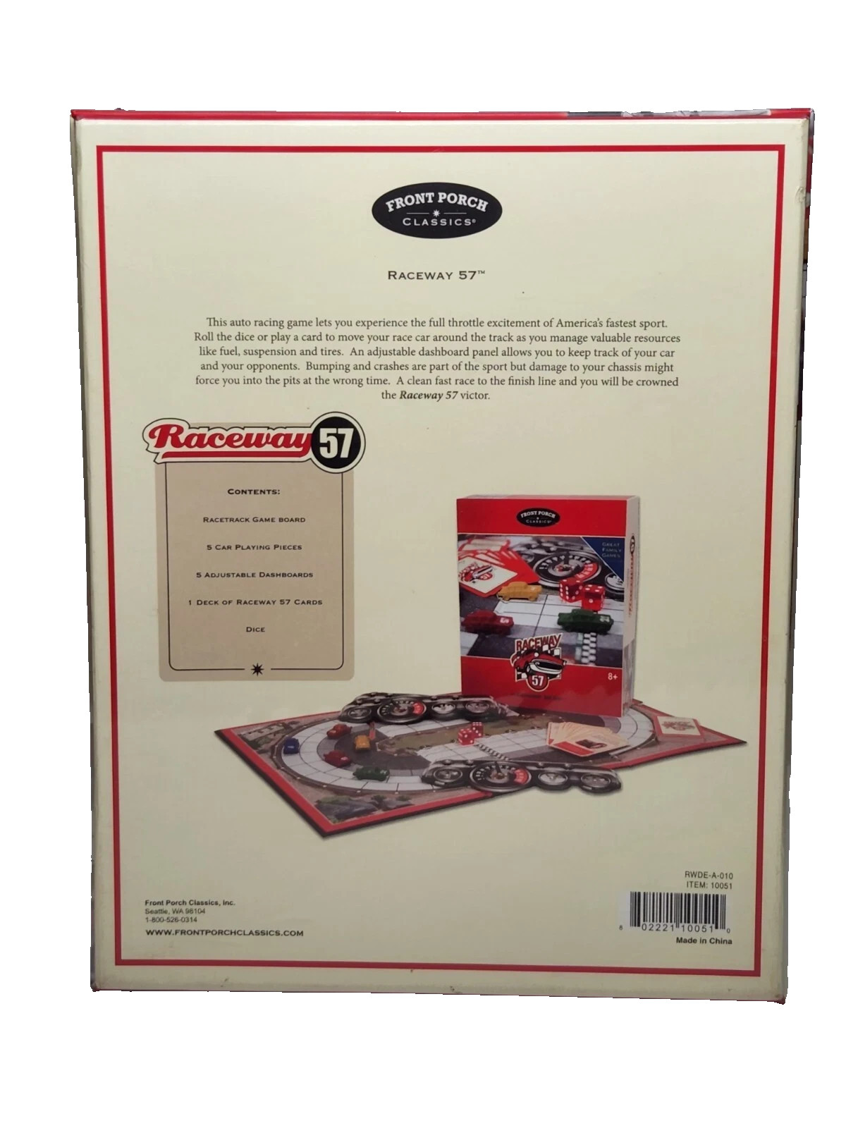 RACEWAY 57 Discovery Edition Family Board Game-Front Porch Classics- NIB