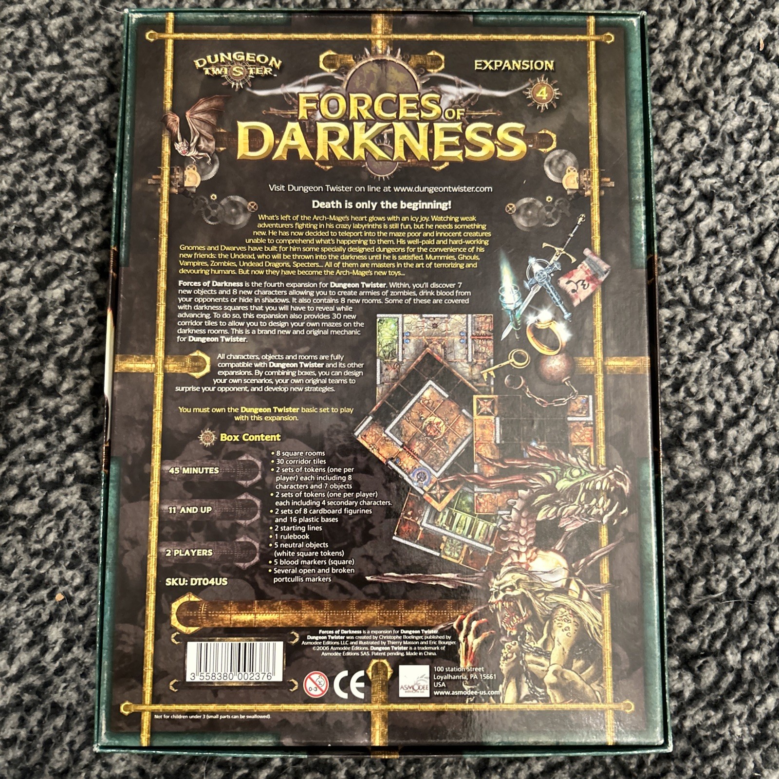 Dungeon Twister: Forces of Darkness: Unpunched: From a Collector’s Estate