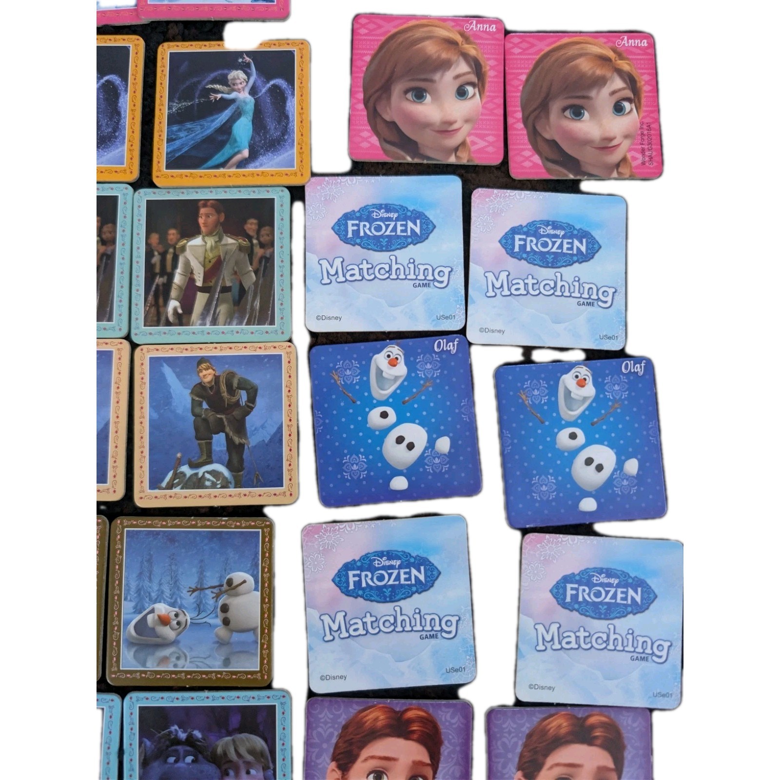Disney Frozen Matching Memory Picture Card Preschool Game Age 3+ (Cards Only)