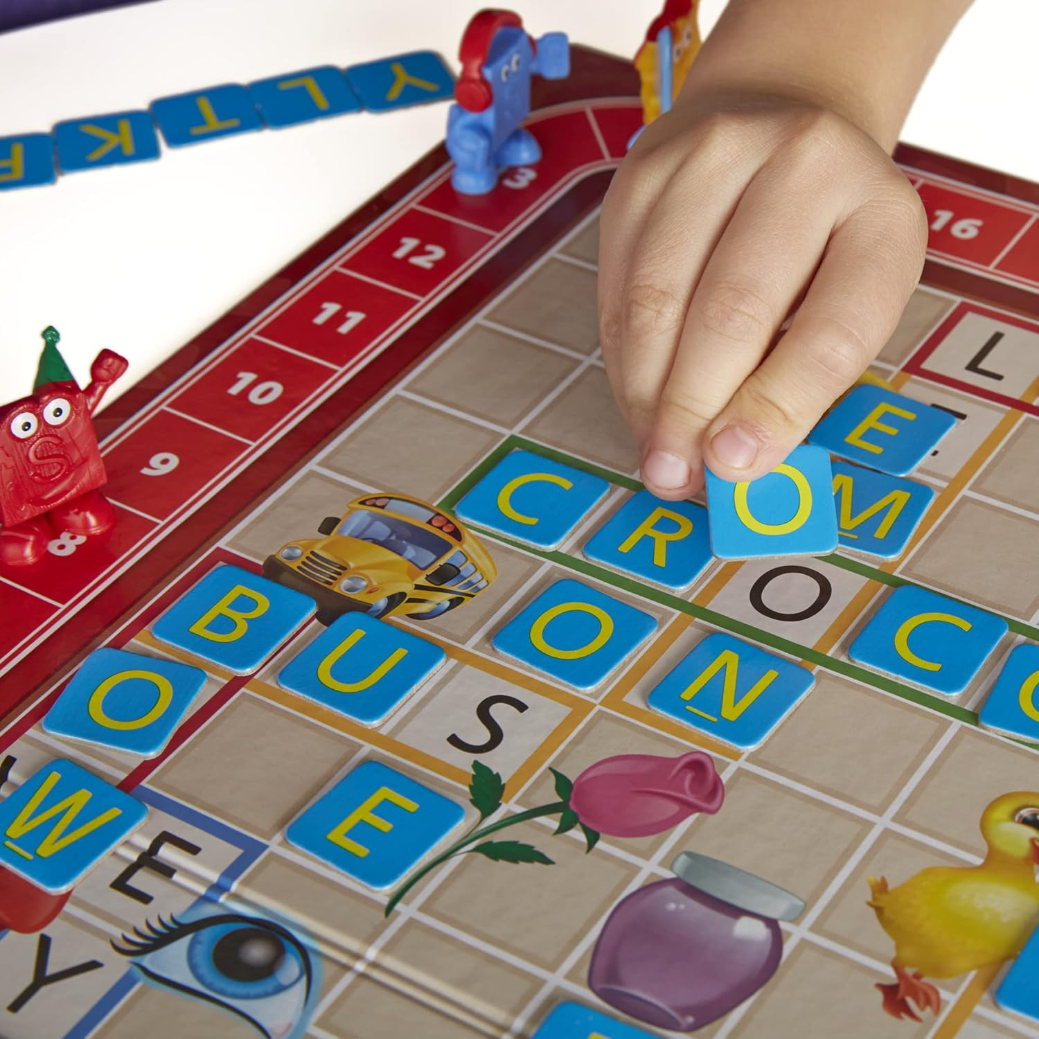 Hasbro Gaming Scrabble Junior Board Game | 2-4 Players | Family Educational Word
