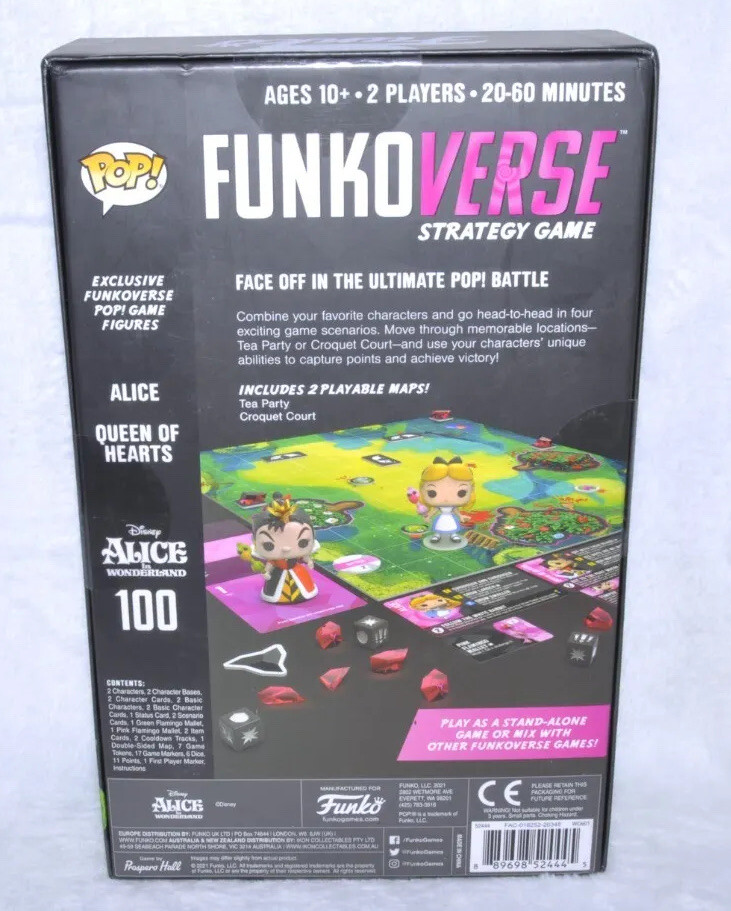 Funkoverse 2021 Alice In Wonderland Disney Strategy Game Funko Games NIB