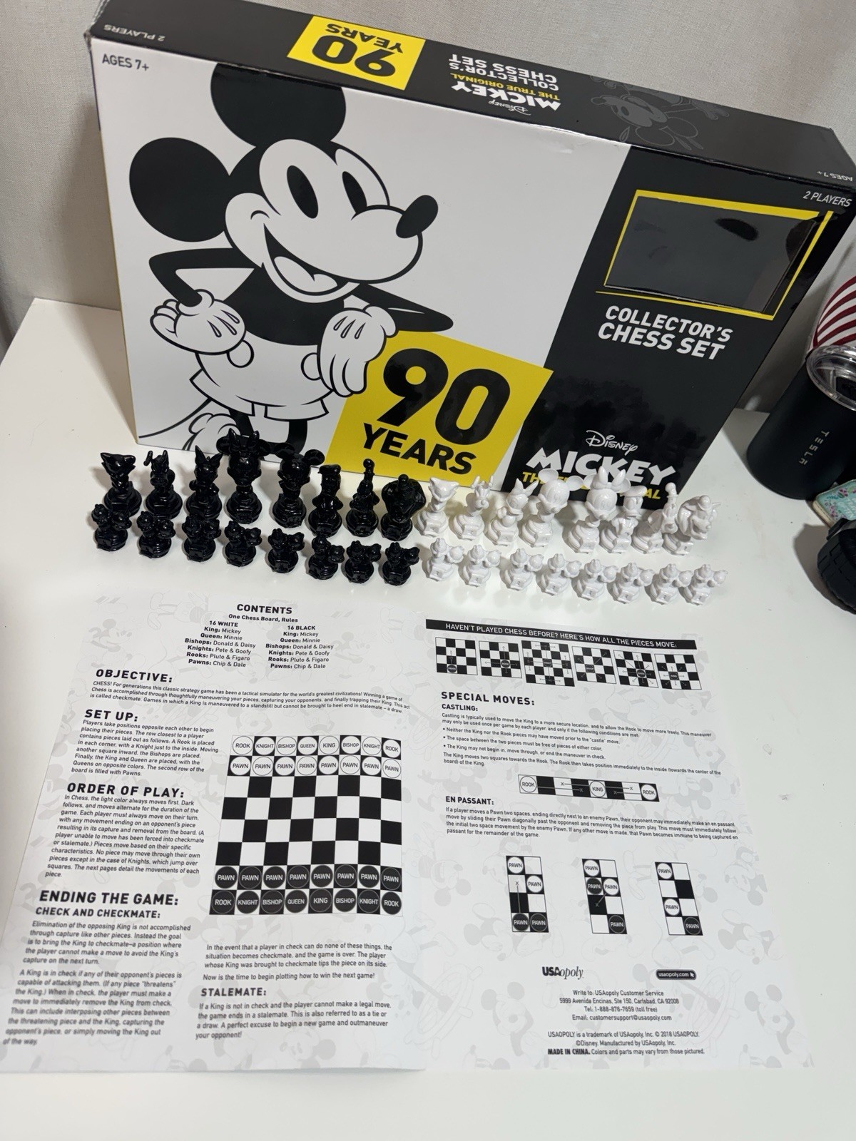 Disney Mickey: The True Original Collector’s Chess Set Ages 7+ Pre-owned