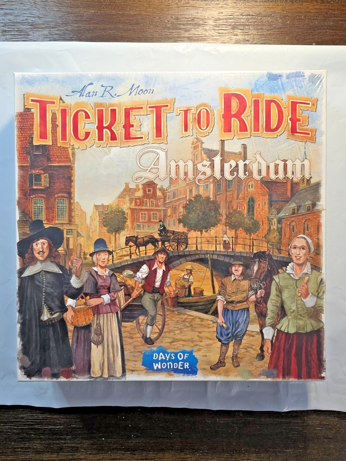 Alan R. Moon Ticket to Ride Amsterdam Board Game by Days of Wonder Fact Sealed
