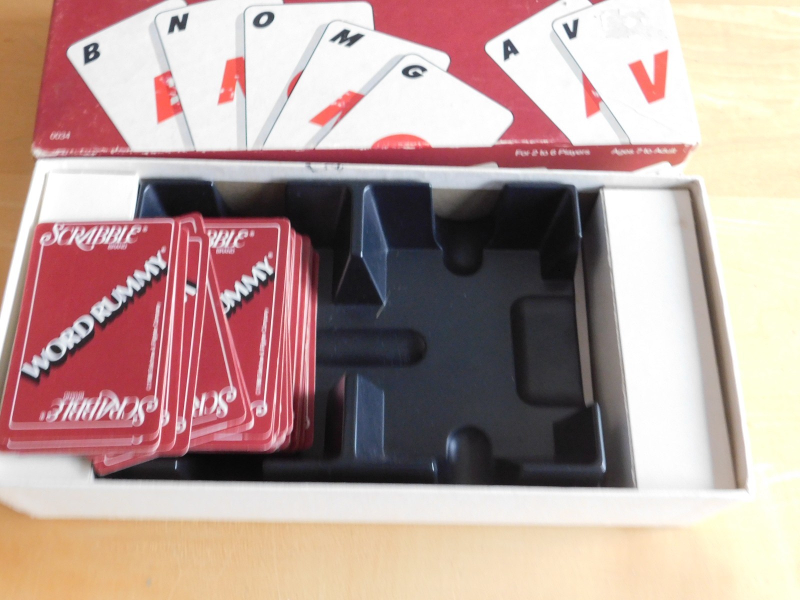 VINTAGE Scrabble Word Rummy Game COMPLETE Selchow and Righter 1987 Family