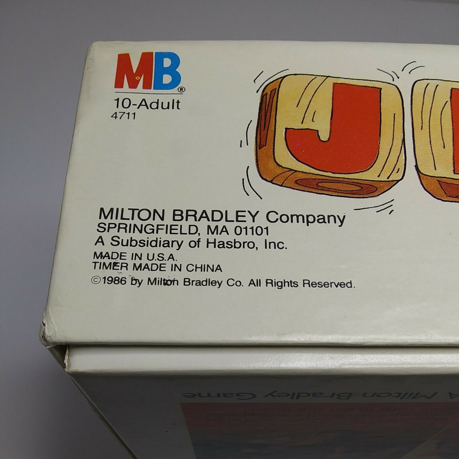 1986 Milton Bradley JITTERS Word Game . 100 % Complete 1 or More Player Age 10+