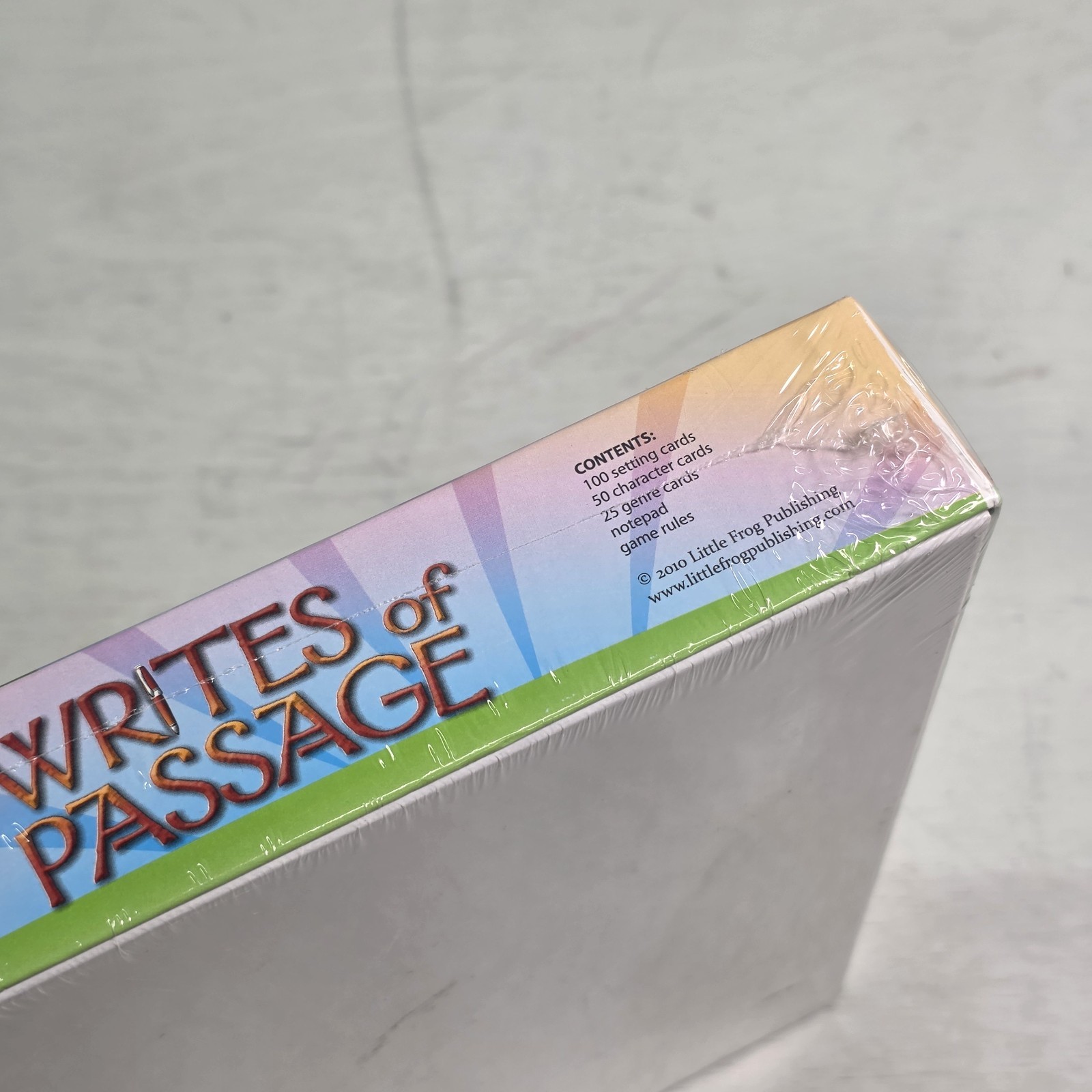 Writes Of Passage Explore Your Literary Horizons Creative Game & Exercises New!