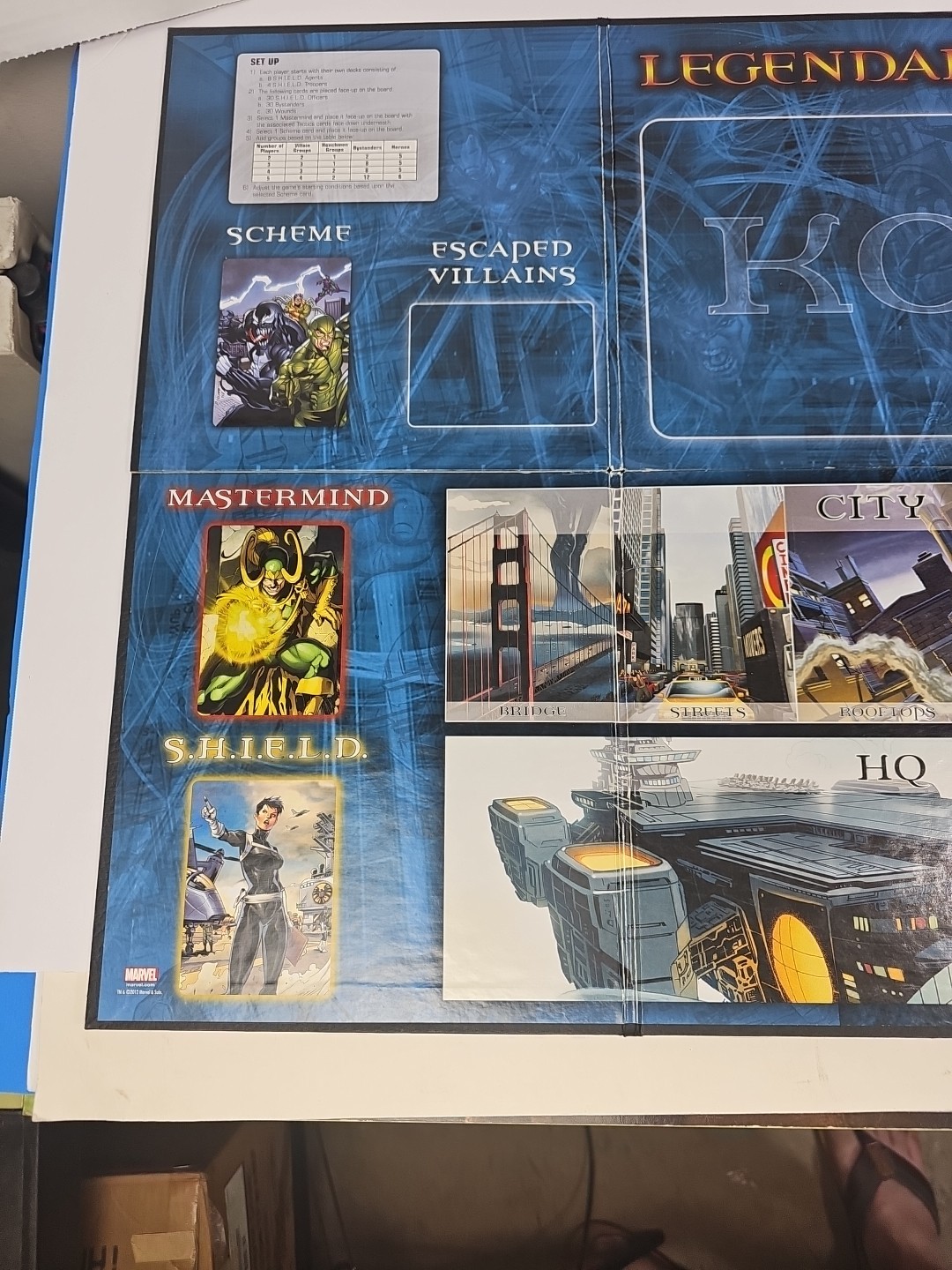Upper Deck Legendary Marvel Deck Building Game Complete Pre-Owned