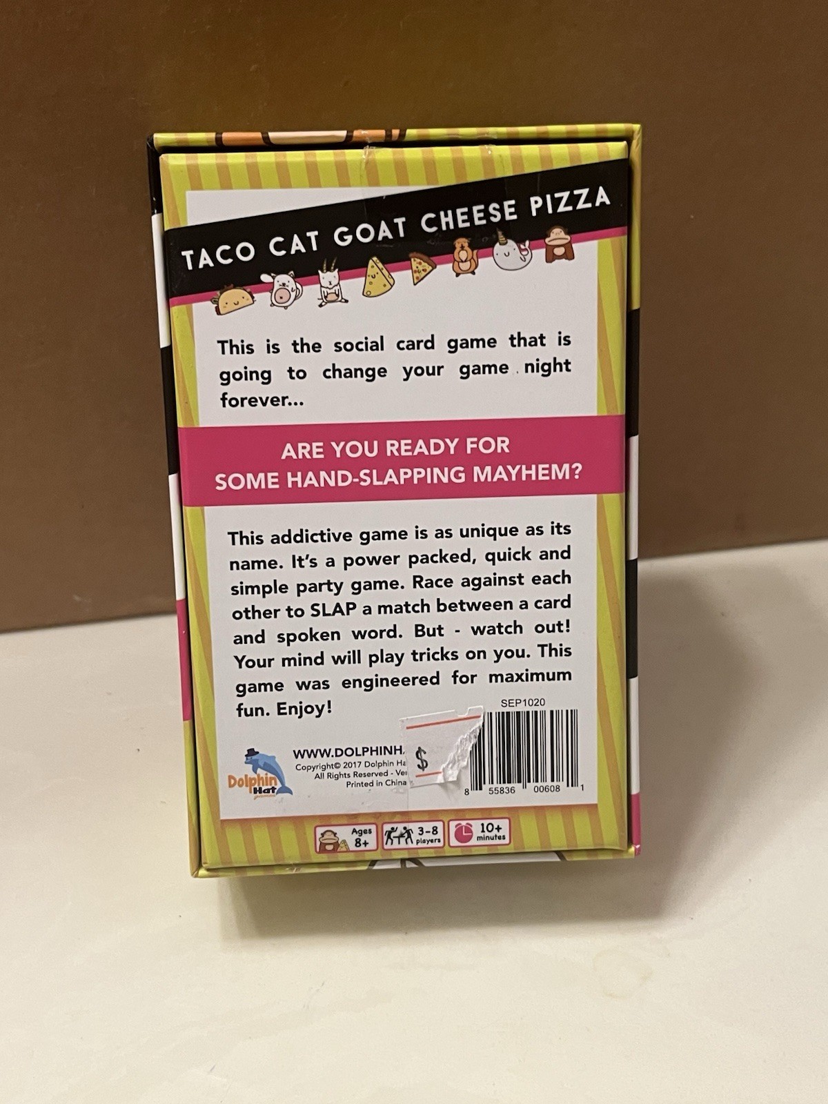 Taco Cat Goat Cheese Pizza Card Game Complete 2018 Social Gathering Novelty