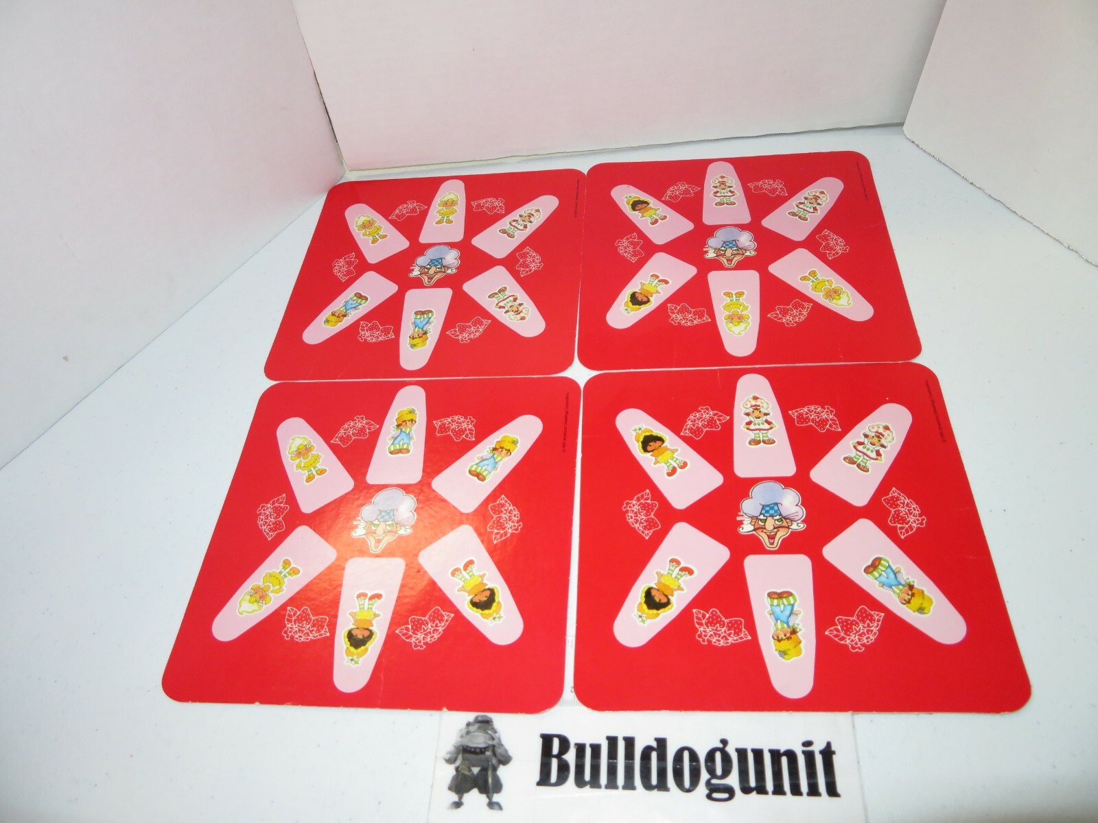 1981 Strawberry Shortcake Berry-Go-Round Board Game Lot 4 Game Board Part Only