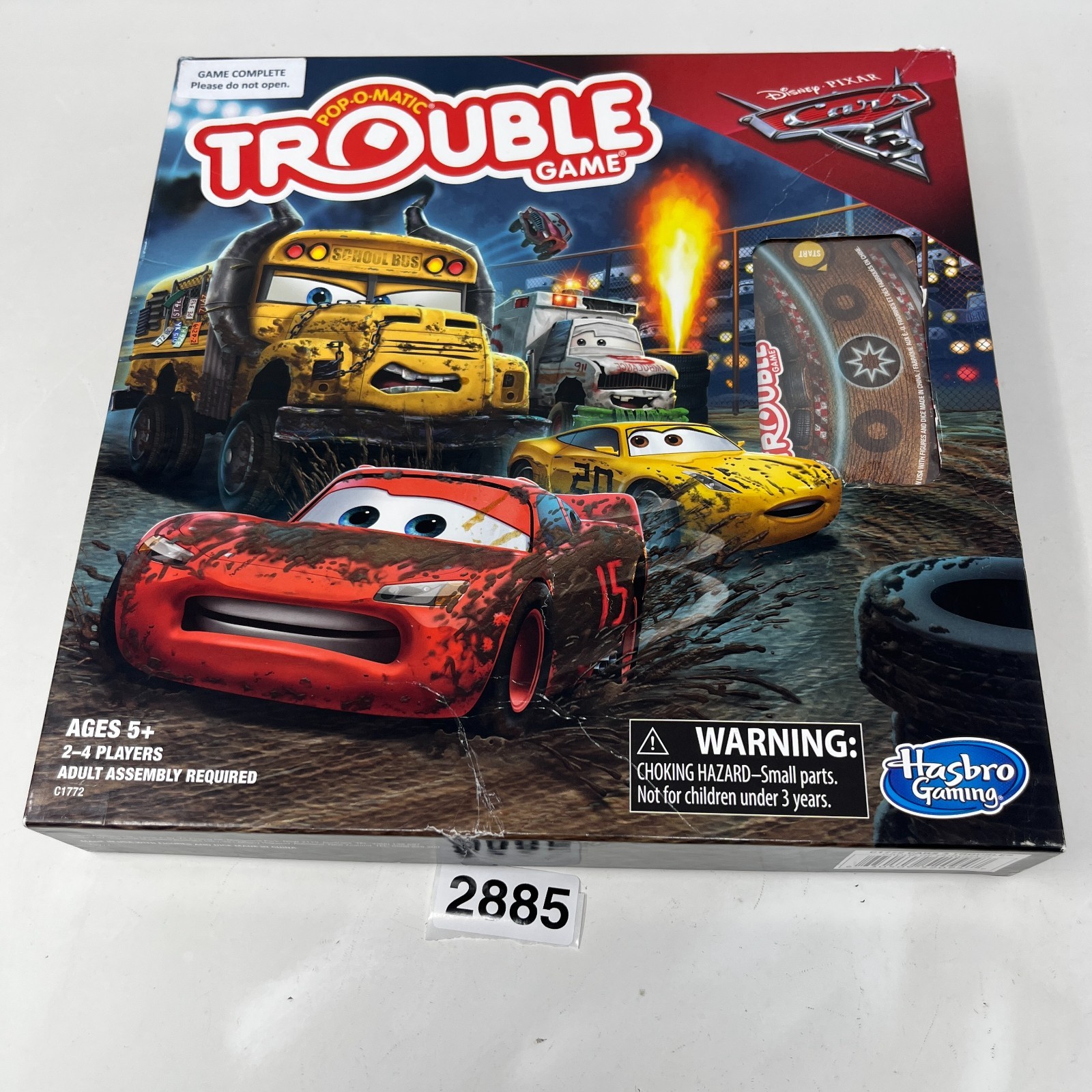 Disney Pixar Cars 3 Trouble Board Game – Hasbro Gaming 2016 Pop-O-Matic