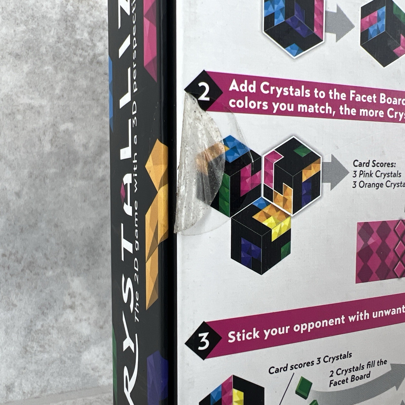 Crystallized Abstract Strategy Board Game Bicycle fun game Brand New