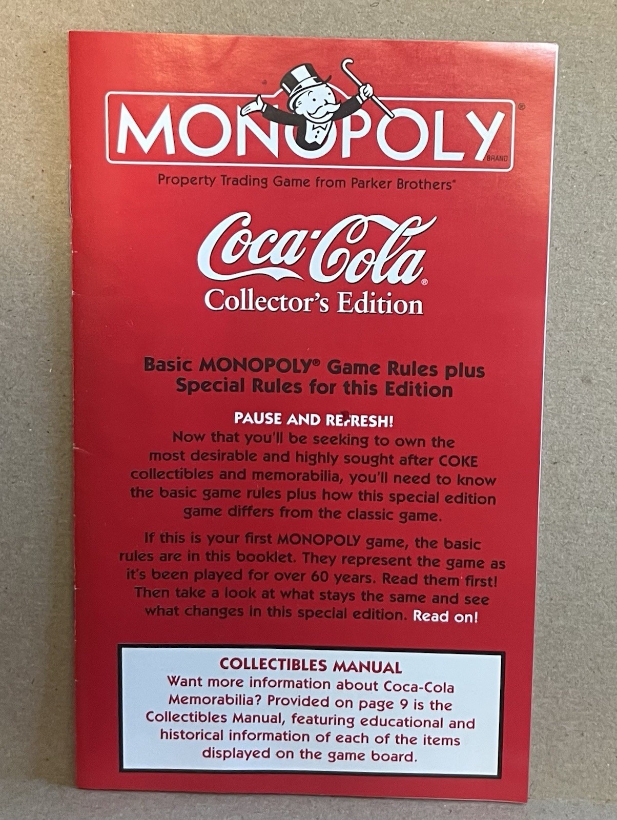 Monopoly – Coca-Cola Collector’s Edition – Board Game – 1999