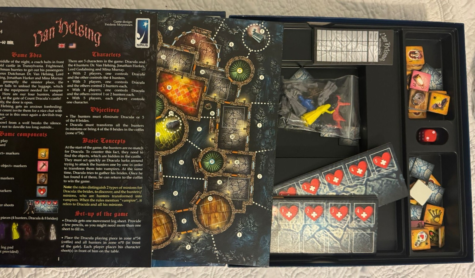 Van Helsing Board Game by Frederic Moyersoen SEALED SIRIUS GAMES – Opened/Unused