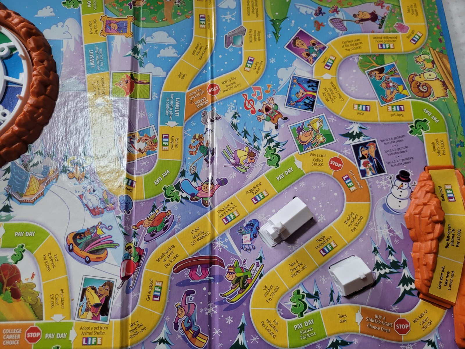 The Game Of Life board game 2 to 6 players 9+ assembled fantastic condition