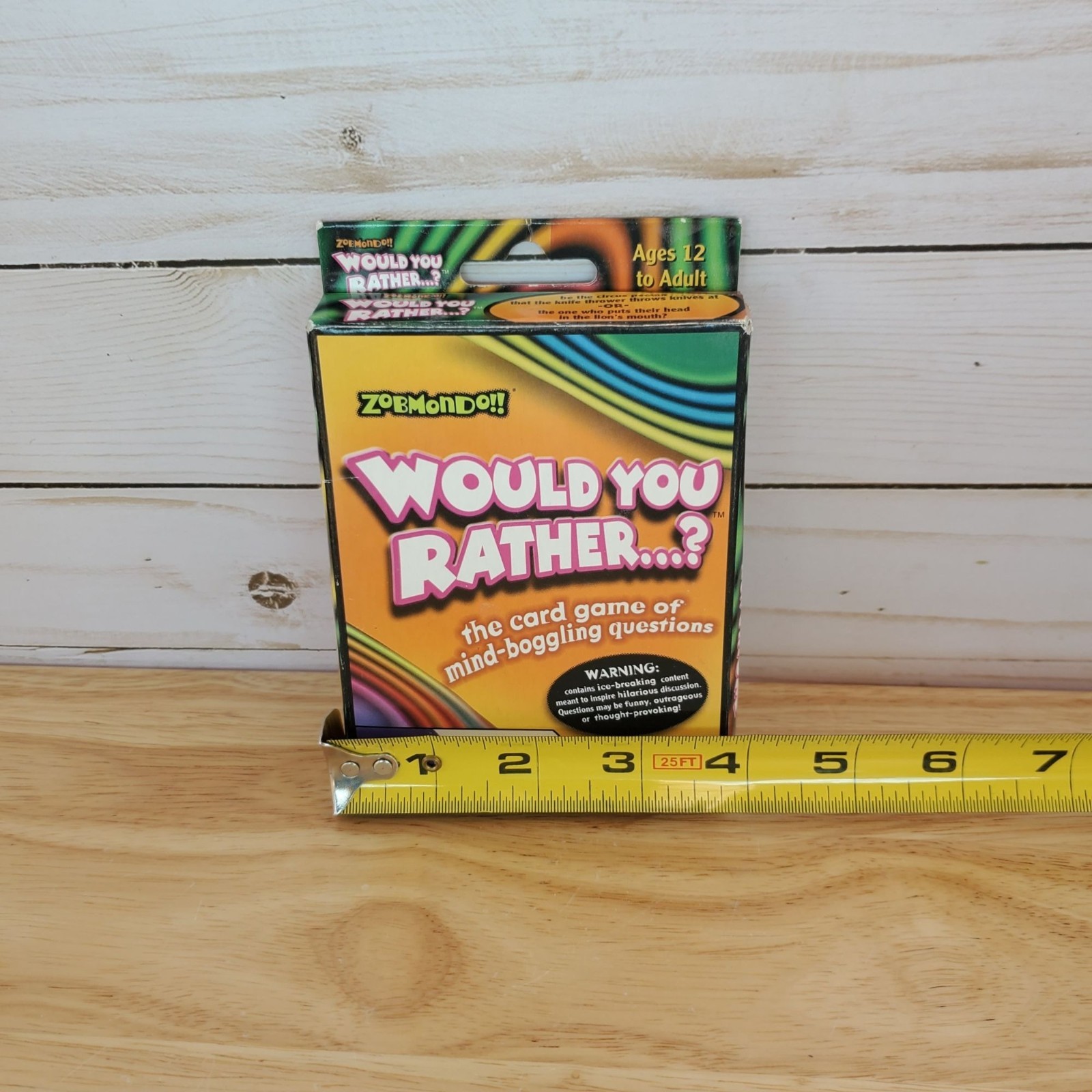 Would You Rather Card Game Zobmondo 160 Questions Ages 12 And Up Fun Icebreaker