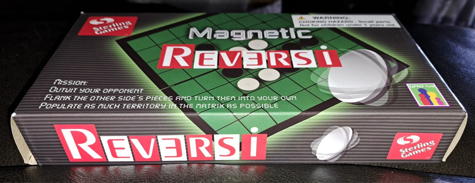 Sterling Games Othello Reversi Game 9.75 Inch Folding Magnetic Board ***NEW***