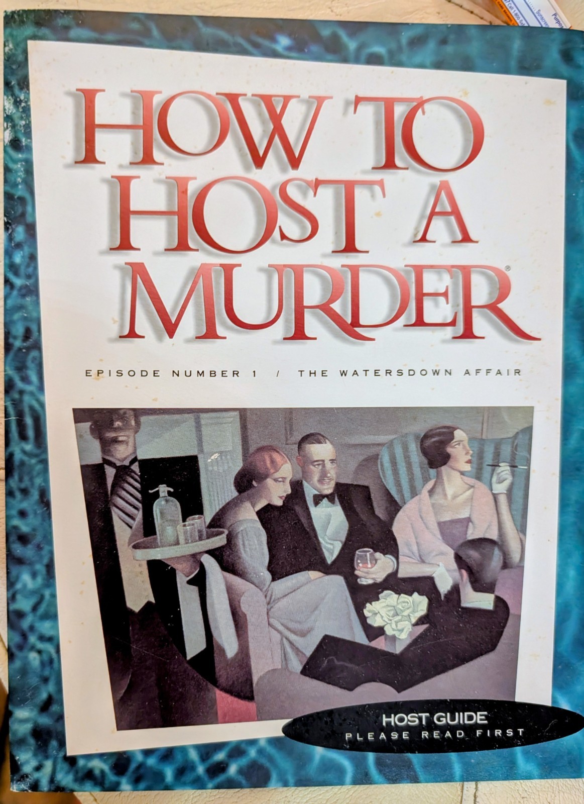 How to Host a Murder The Watersdown Affair Episode Number 1 Dinner Party Game