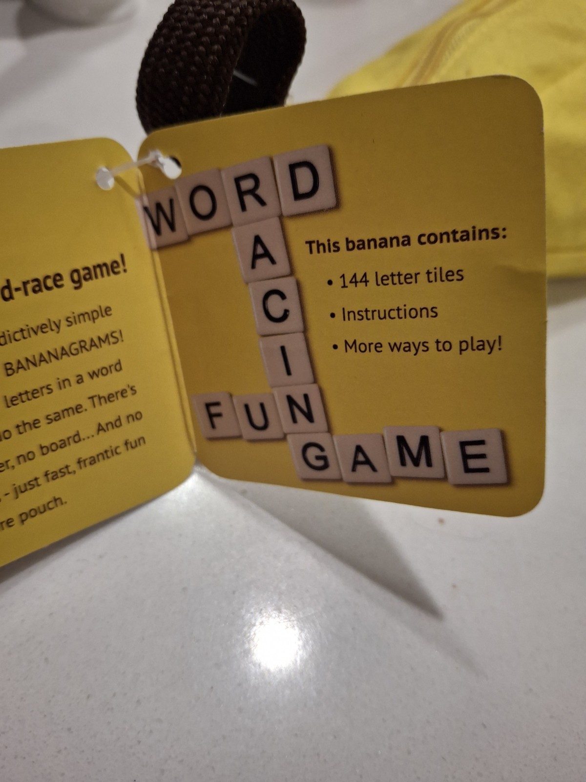 Bananagrams Anagram Word Travel Game Complete Set 144 Tiles 1+ Players BAN001