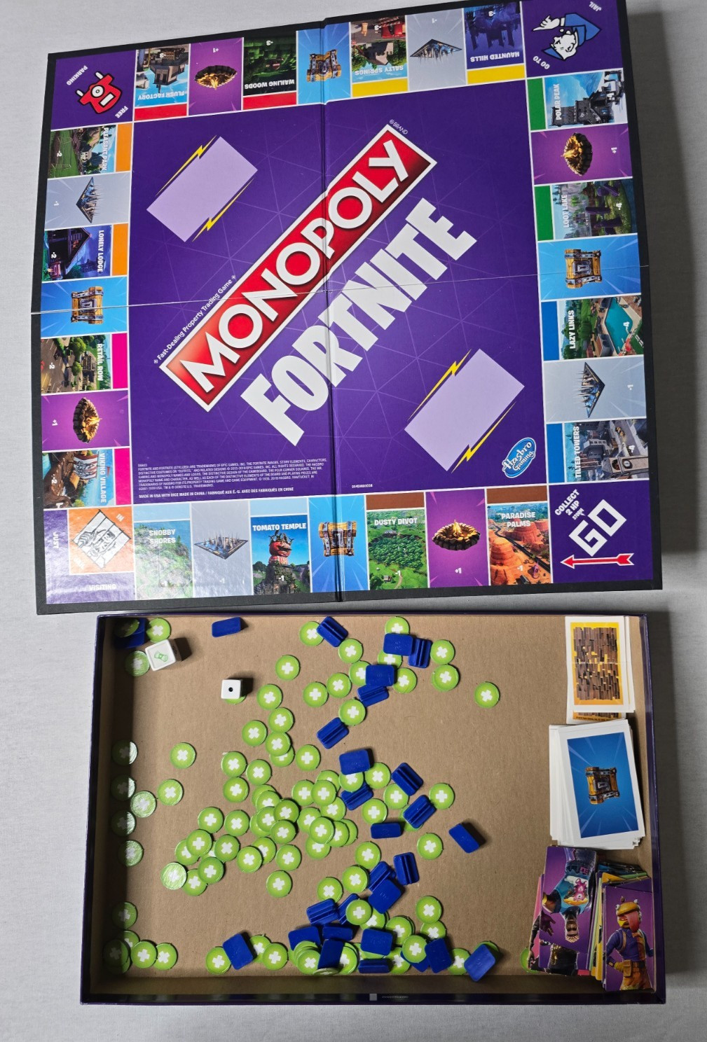 Monopoly Fortnite Edition Board Game Hasbro Open Box