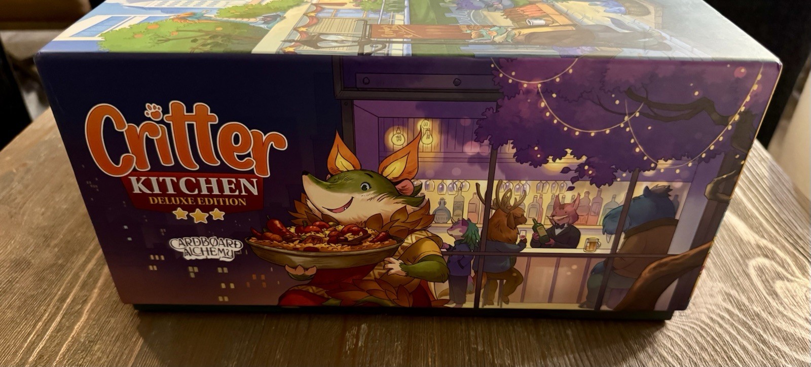 Critter Kitchen Deluxe Kickstarter Ed Board Game Cardboard Alchemy – Complete