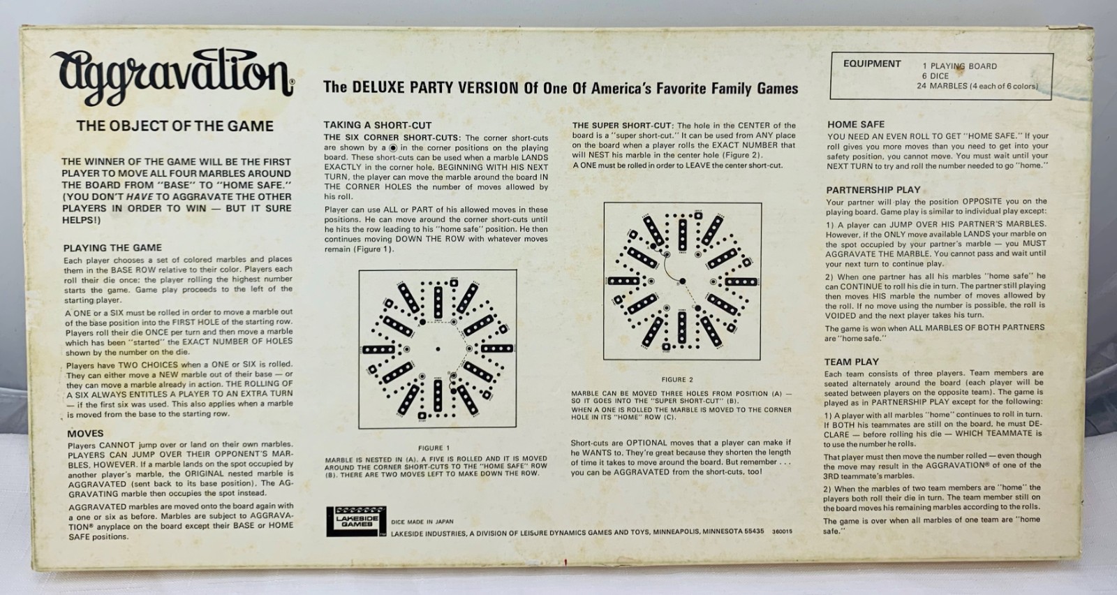 1972 Aggravation Game Deluxe Party Edition by Lakeside Complete in Great Cond