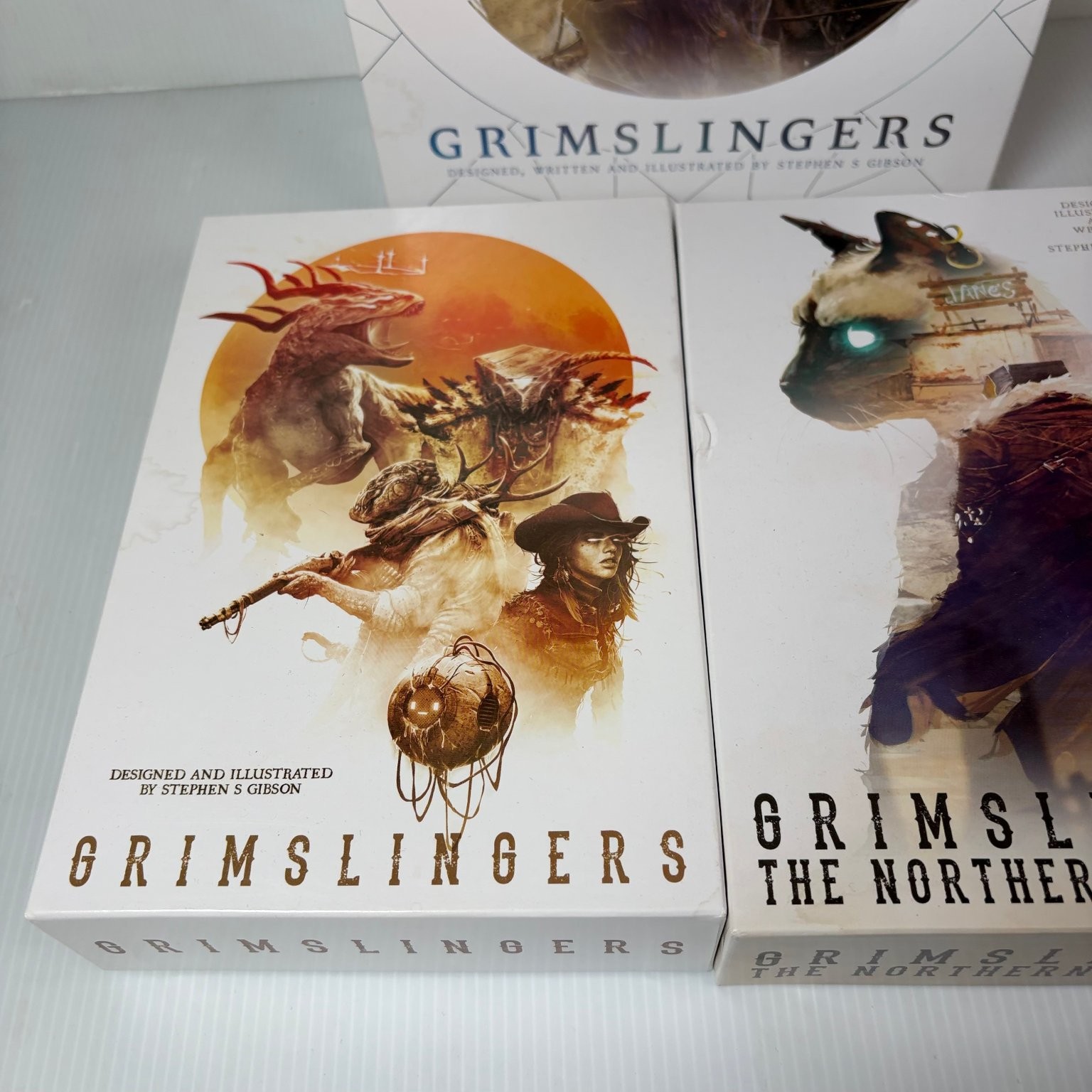 Grimslingers Board Game, Deluxe Box, Northern Territory & Advanced Duels Sets